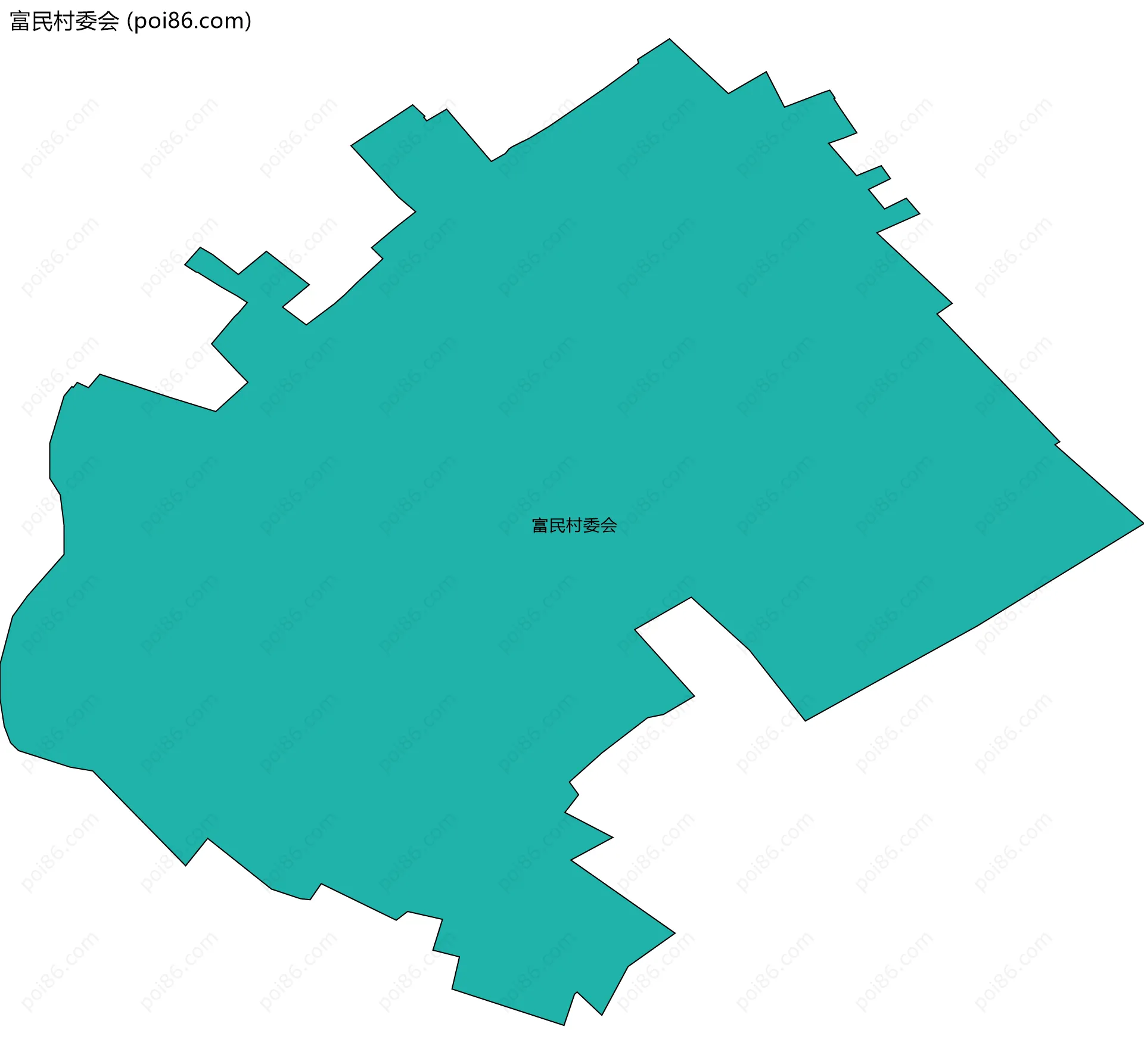 富民村委会边界地图