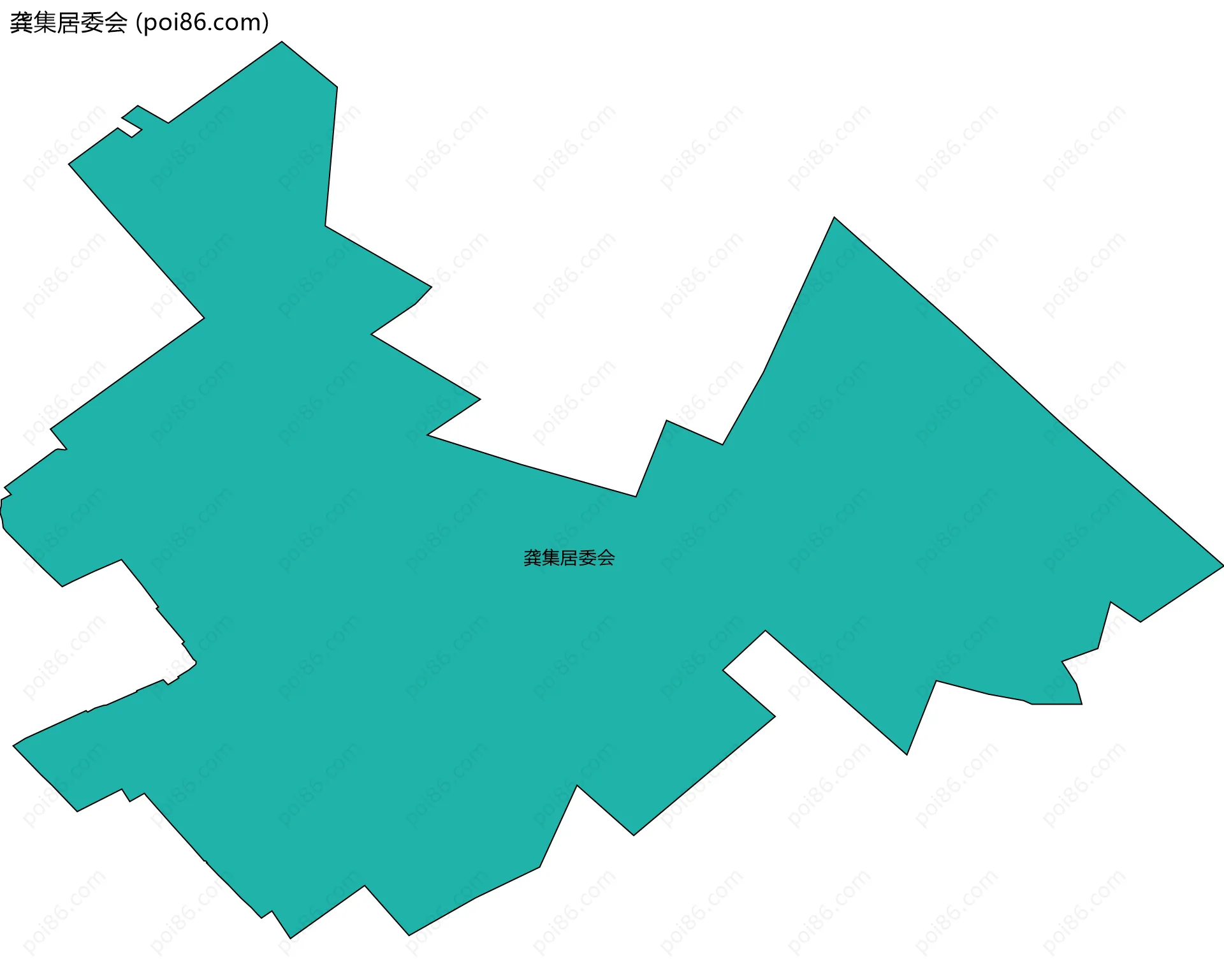 龚集居委会边界地图