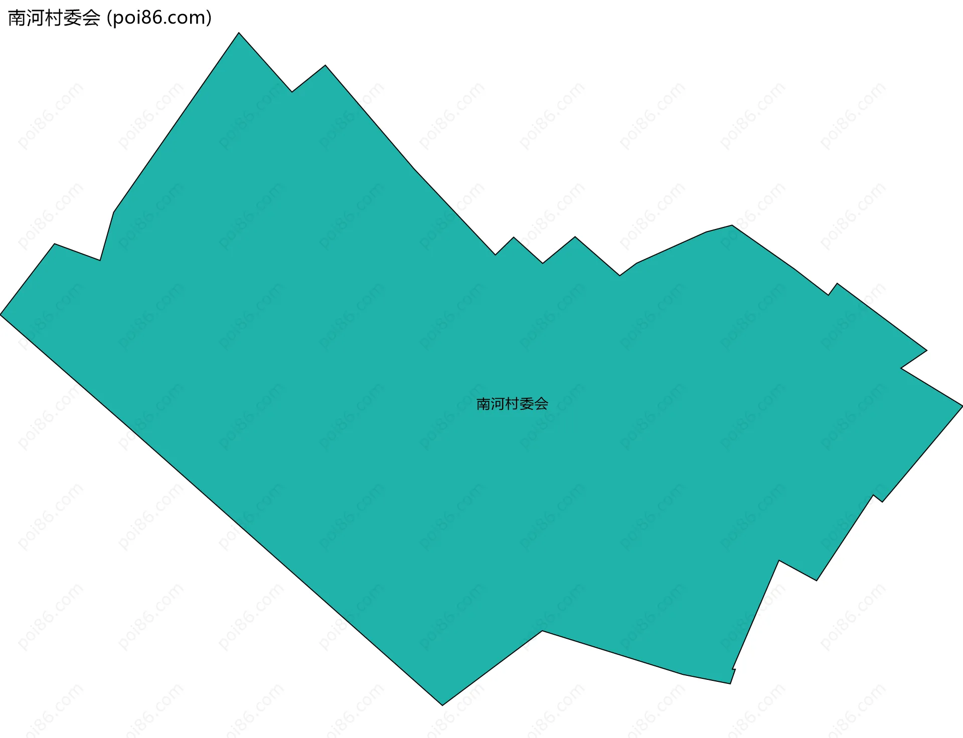 南河村委会边界地图