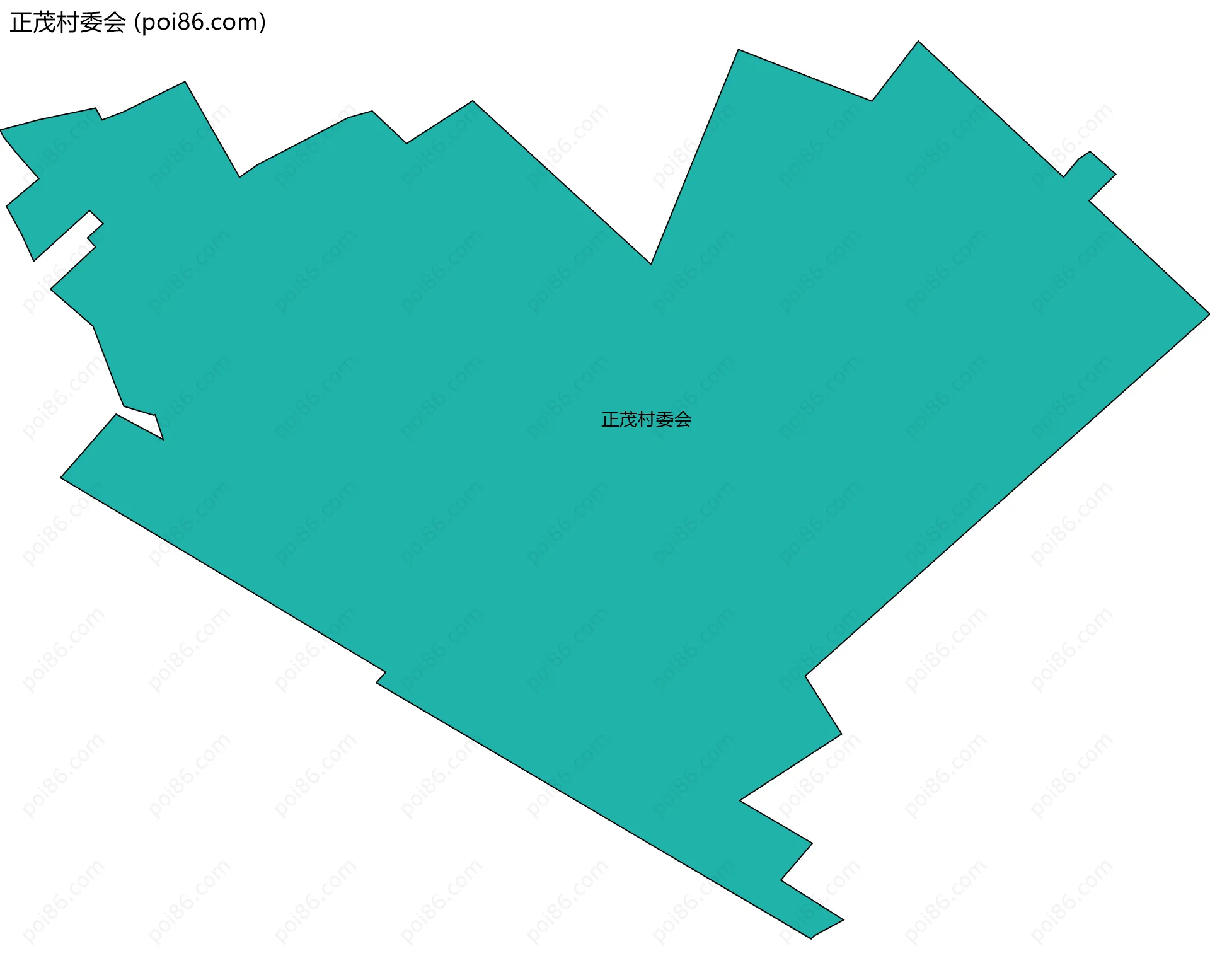 正茂村委会边界地图