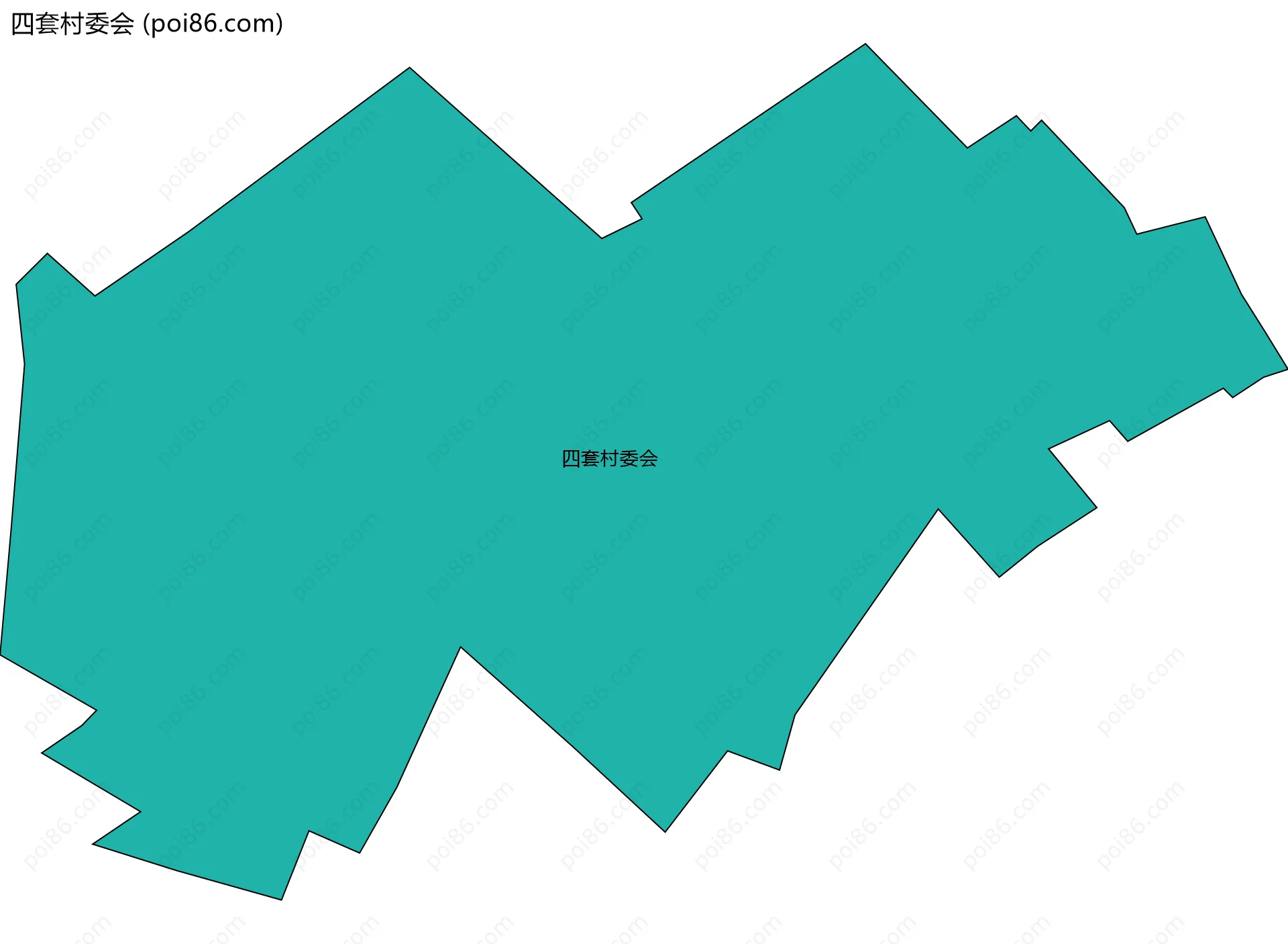 四套村委会边界地图
