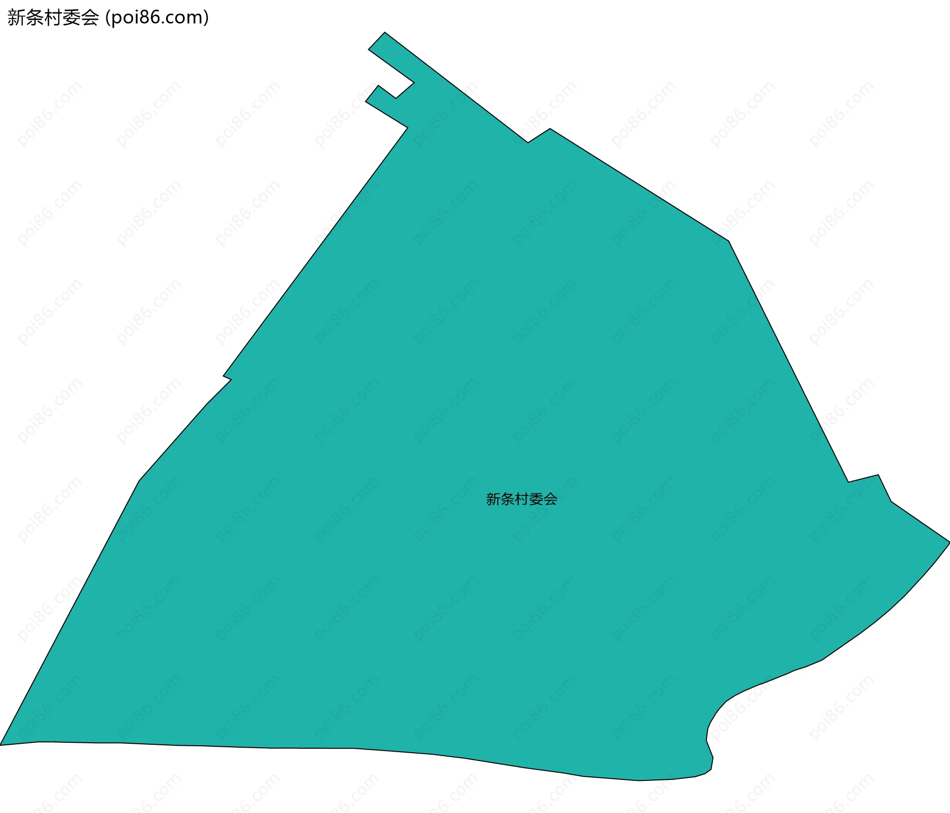 新条村委会边界地图