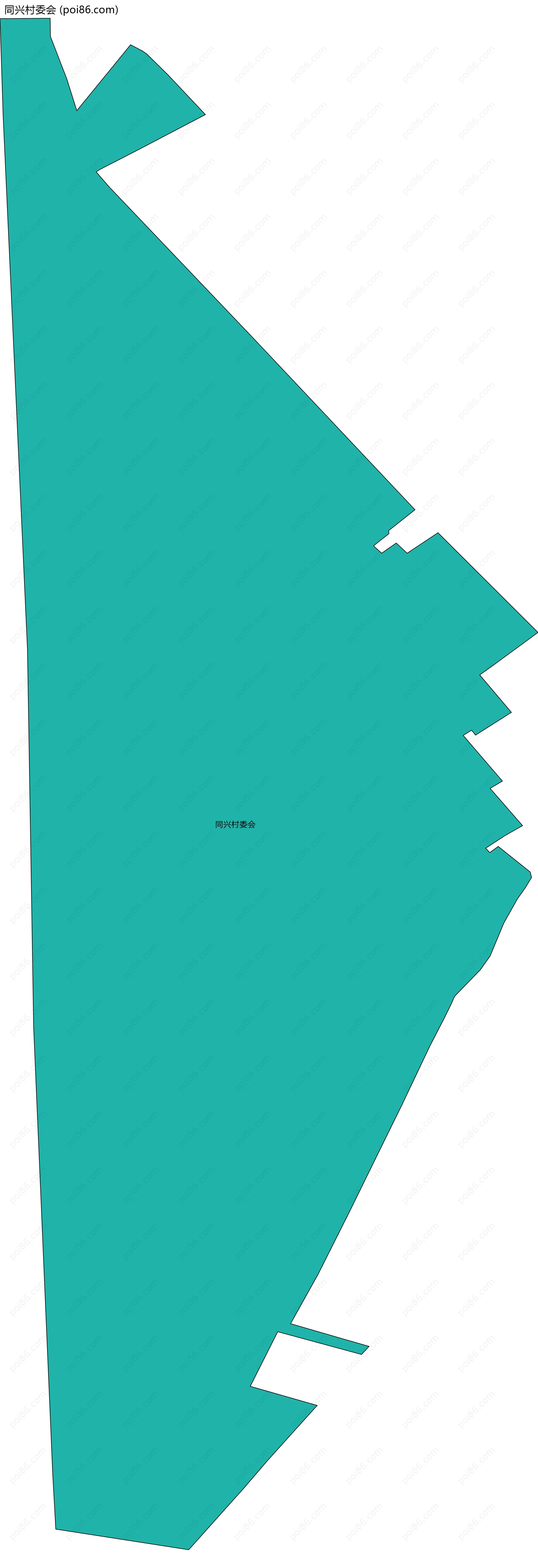 同兴村委会边界地图