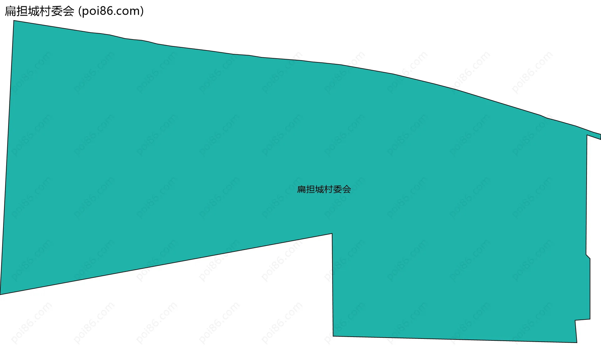 扁担城村委会边界地图