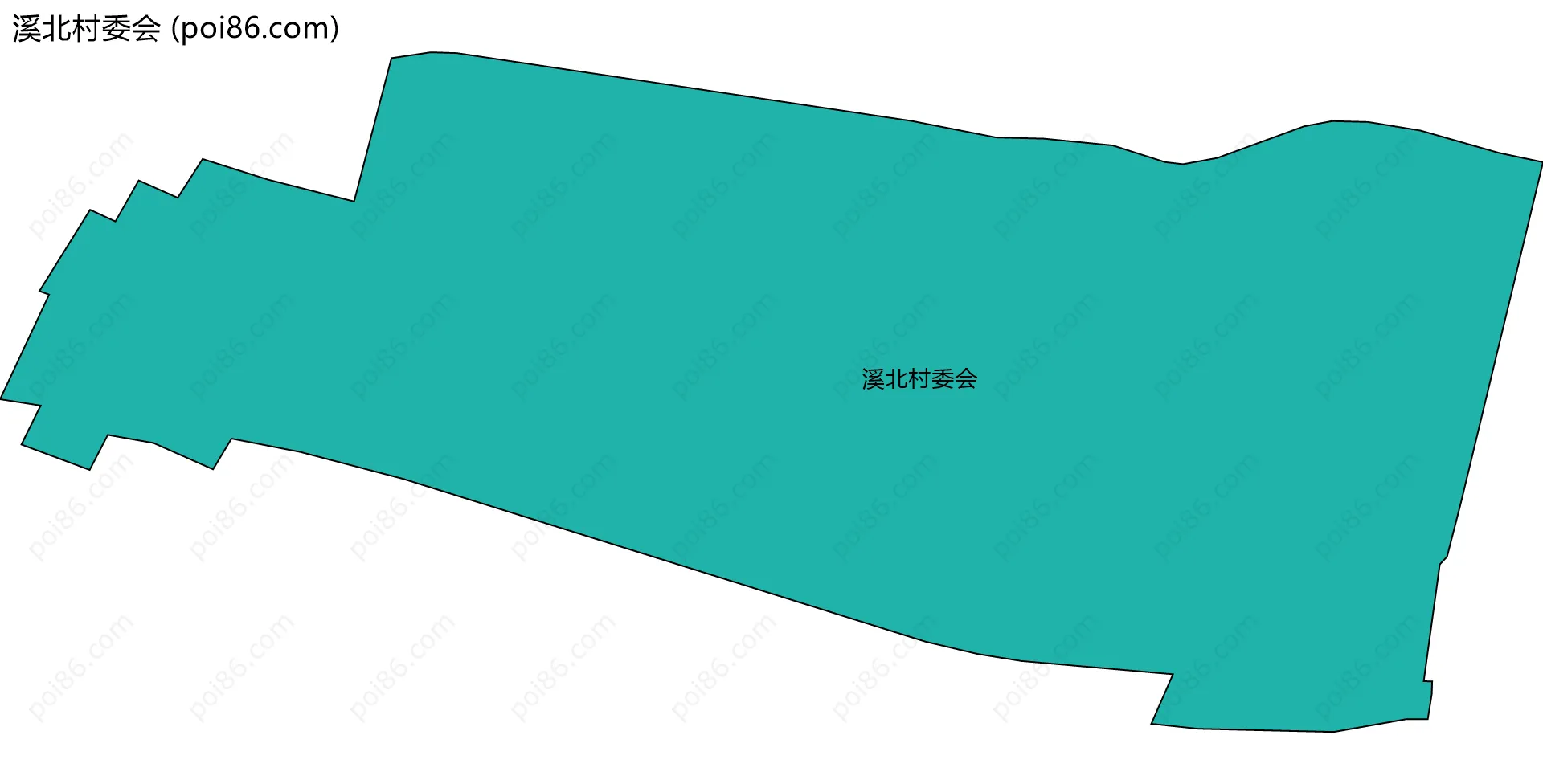 溪北村委会边界地图