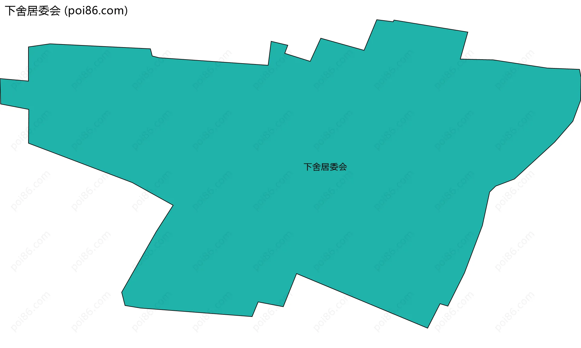 下舍居委会边界地图