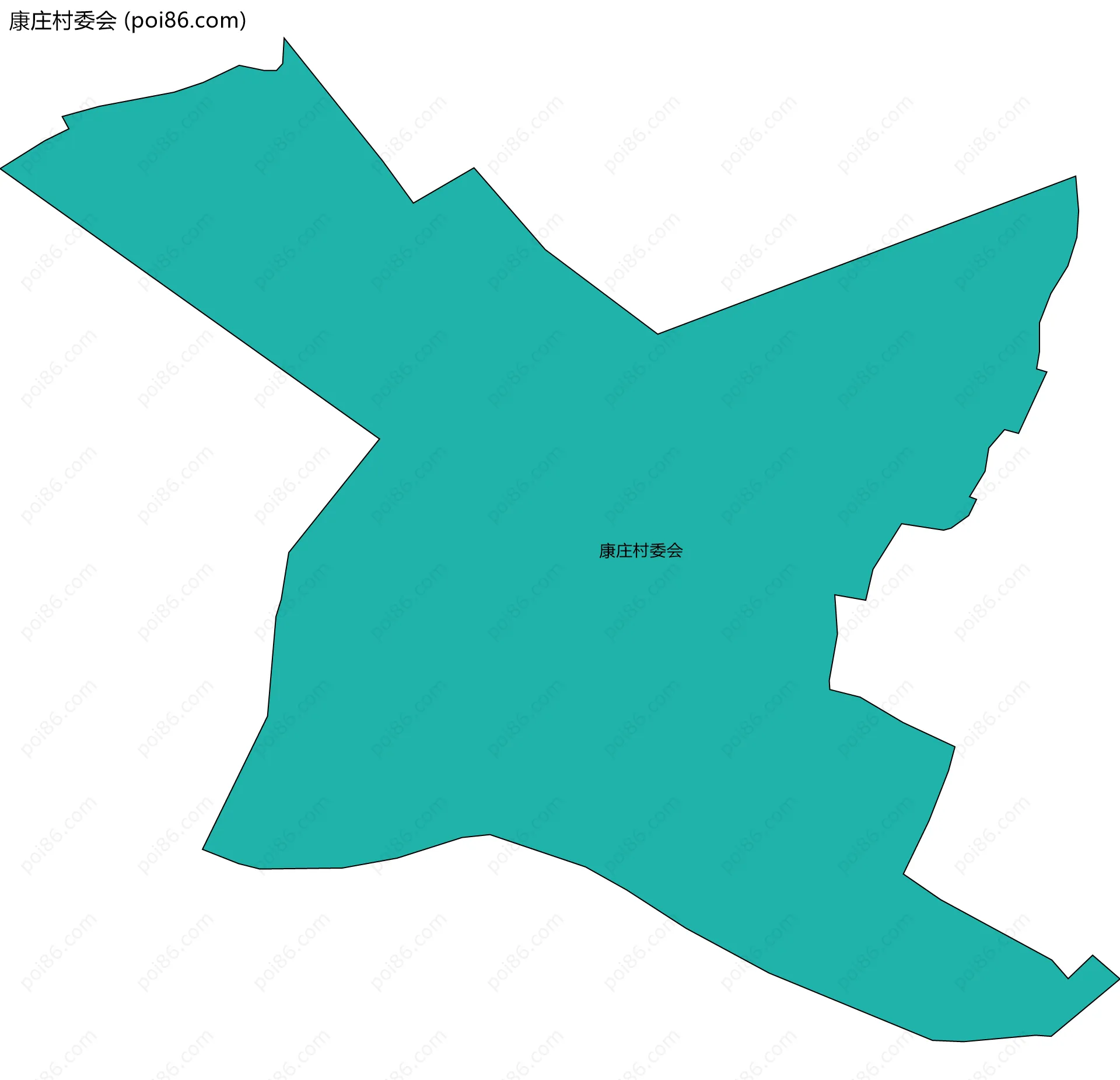 康庄村委会边界地图