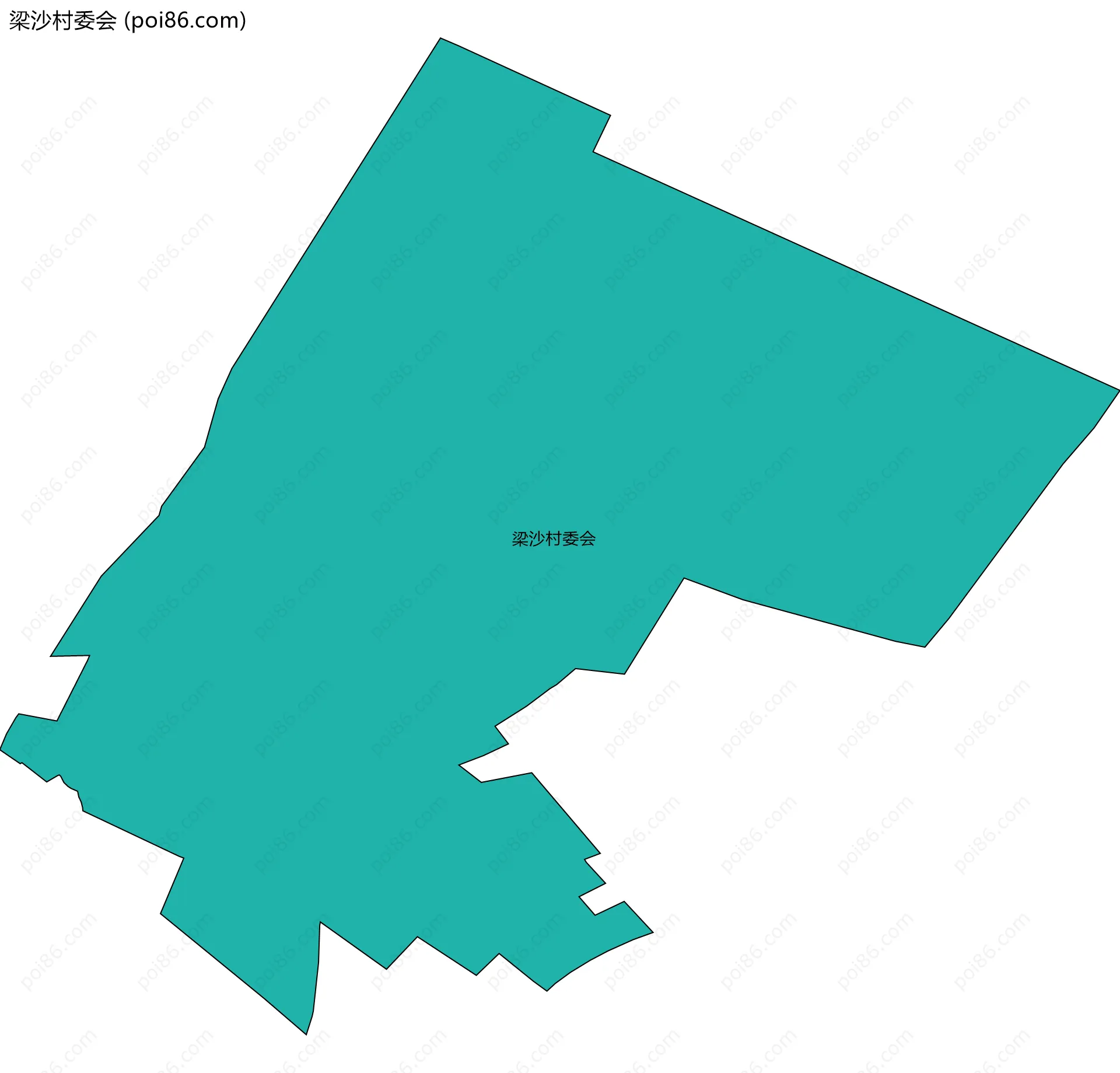 梁沙村委会边界地图