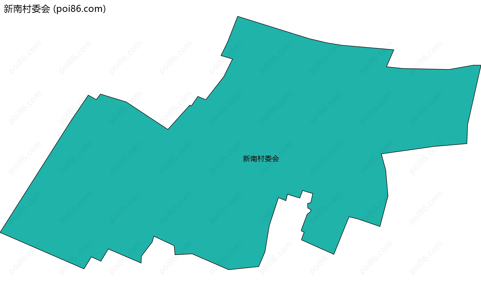 新南村委会边界地图