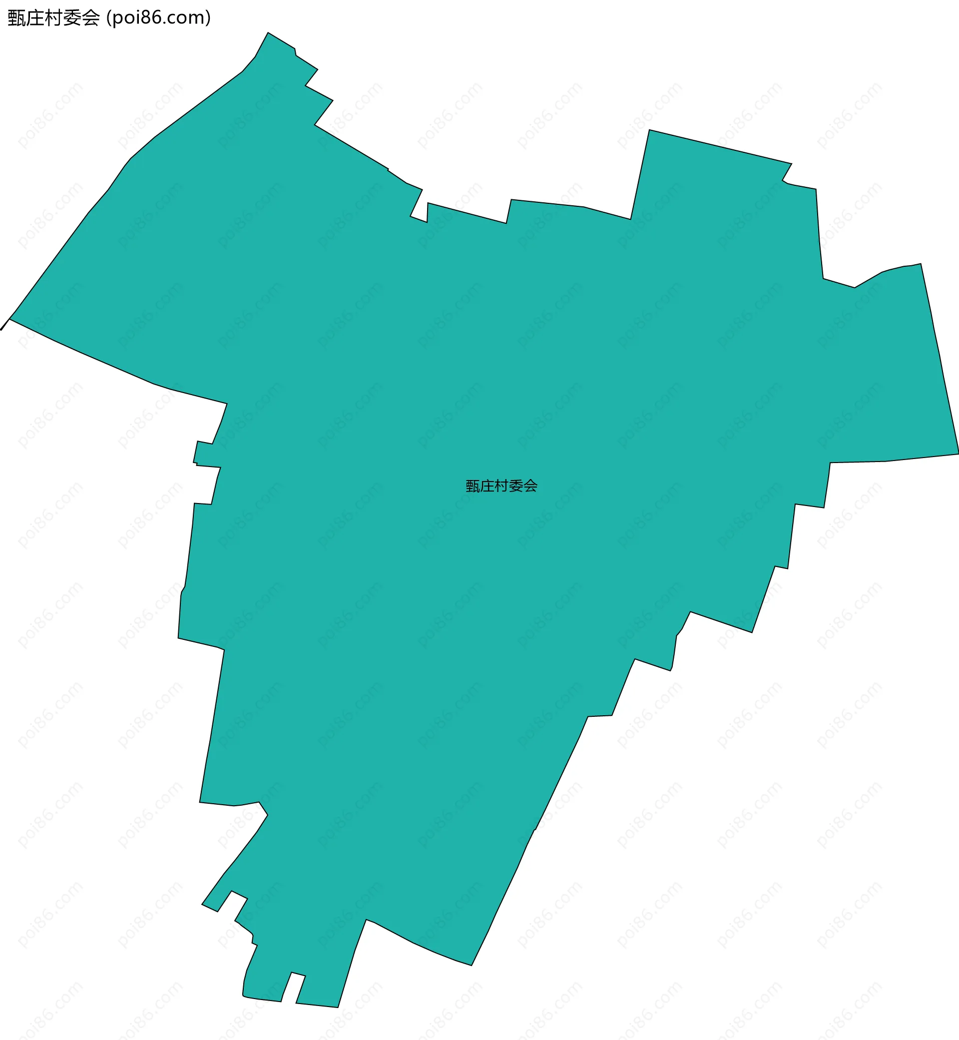 甄庄村委会边界地图