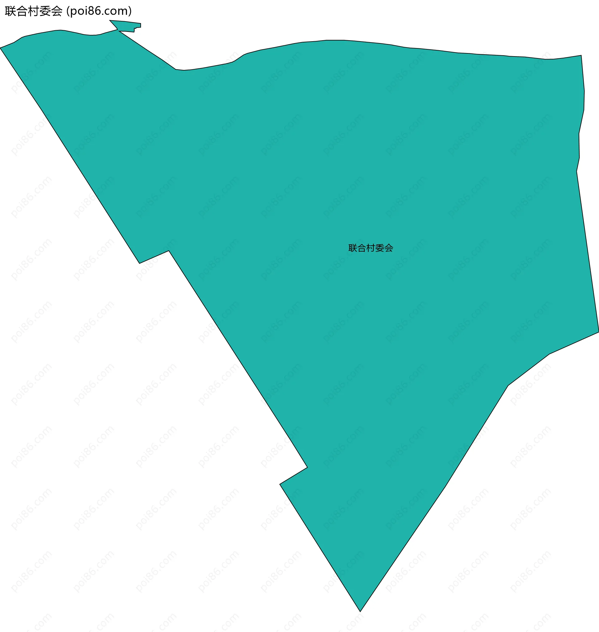 联合村委会边界地图