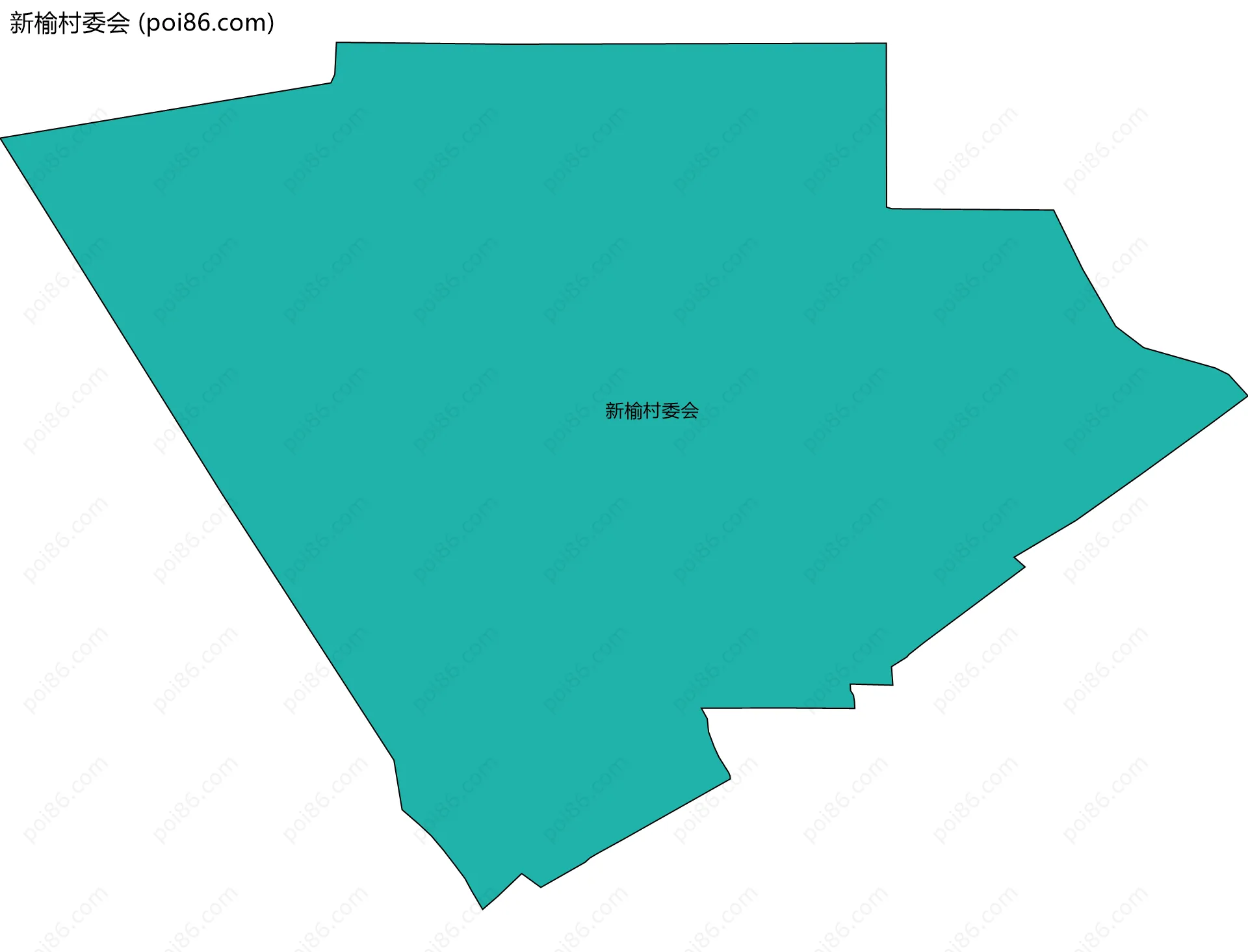 新榆村委会边界地图