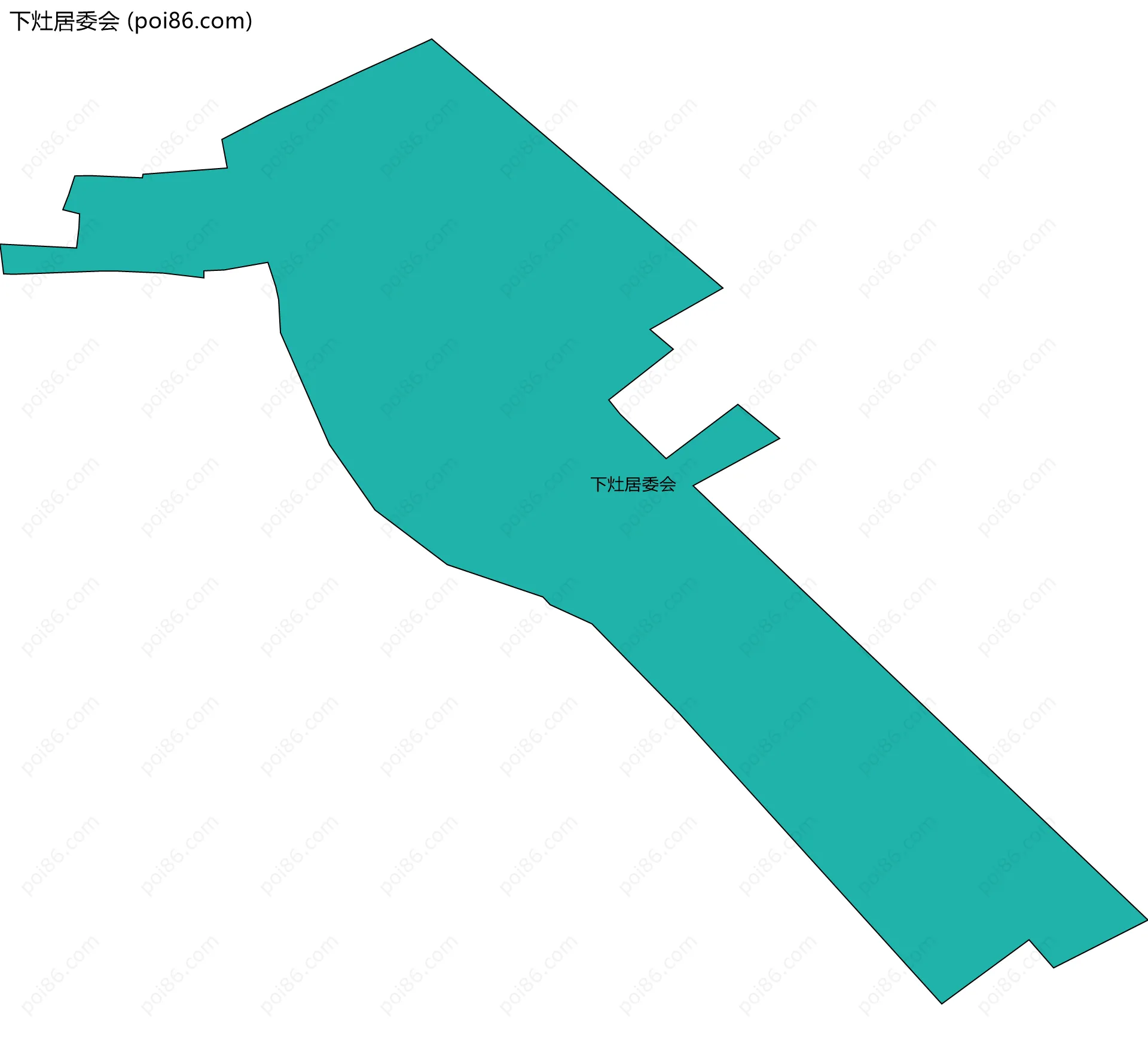 下灶居委会边界地图