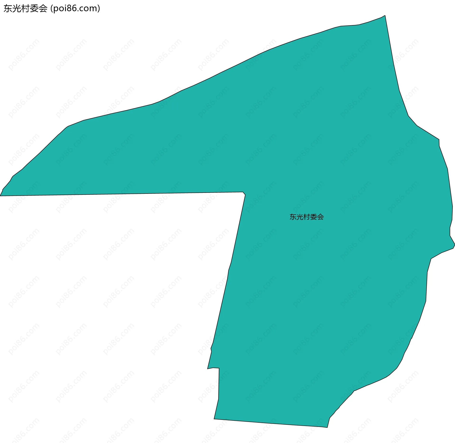 东光村委会边界地图