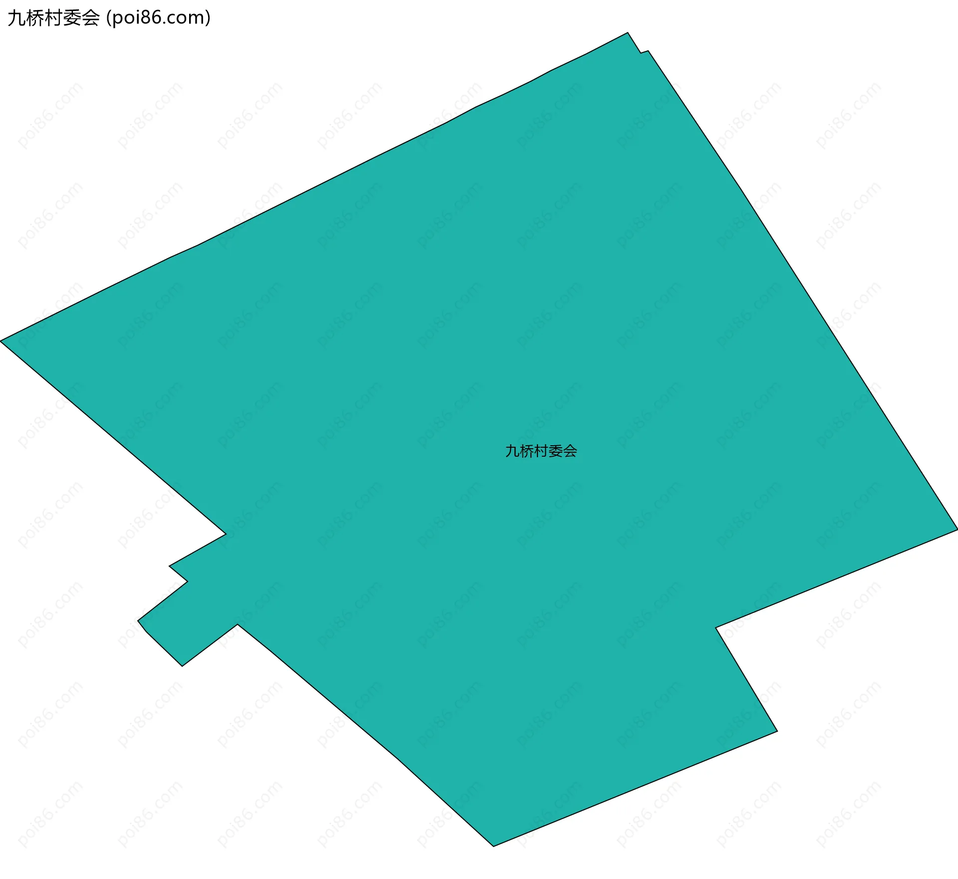 九桥村委会边界地图