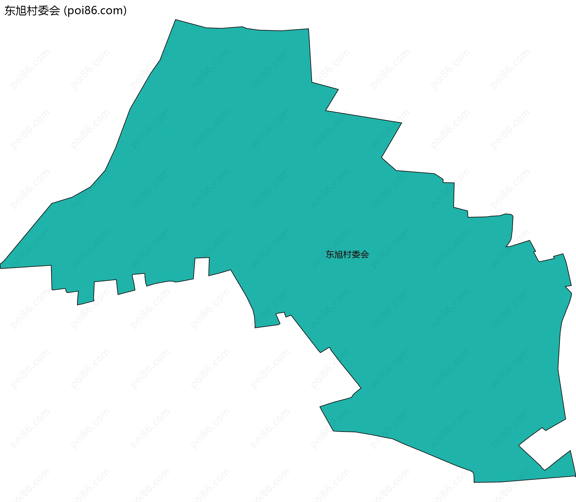 东旭村委会边界地图