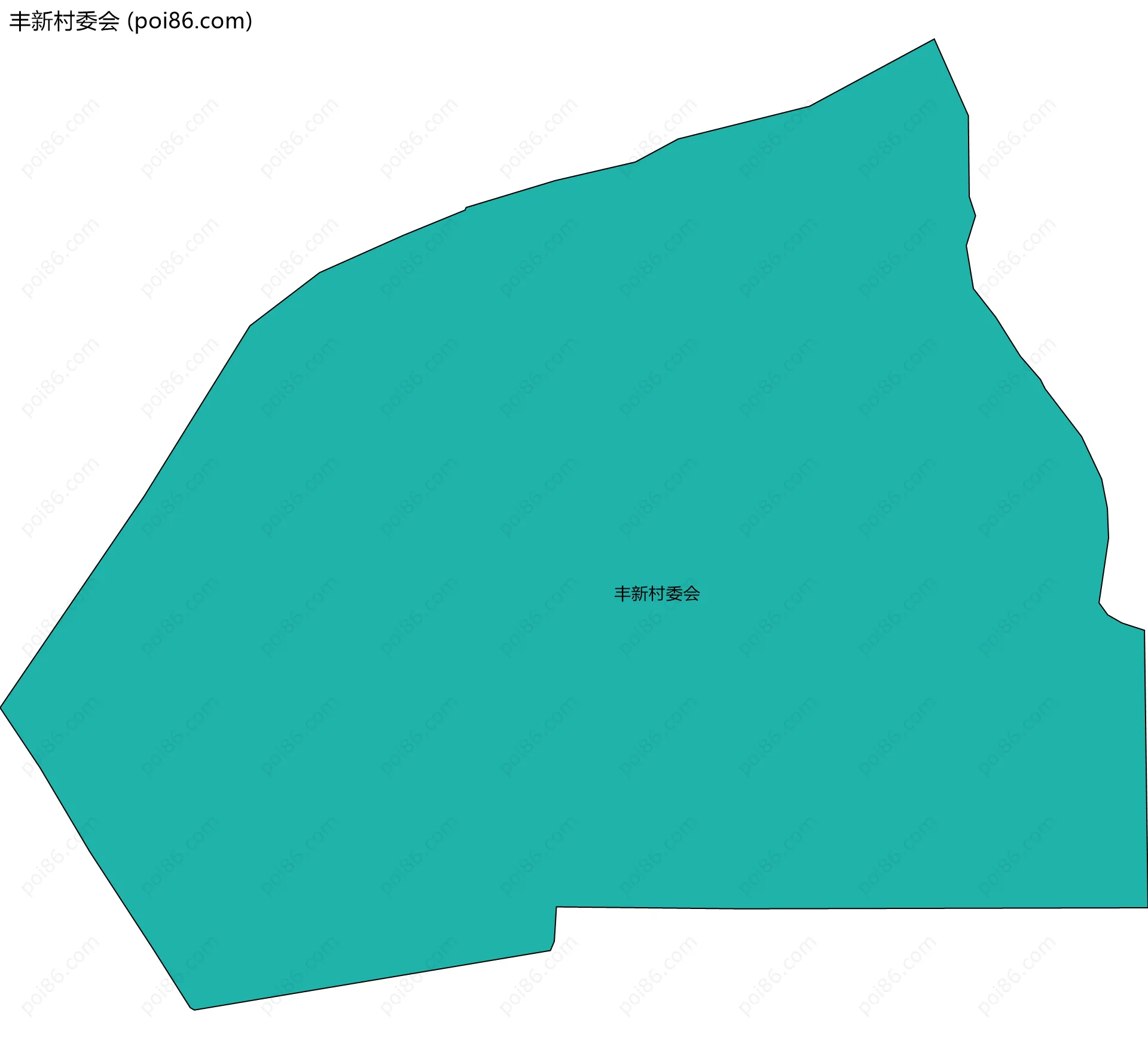 丰新村委会边界地图