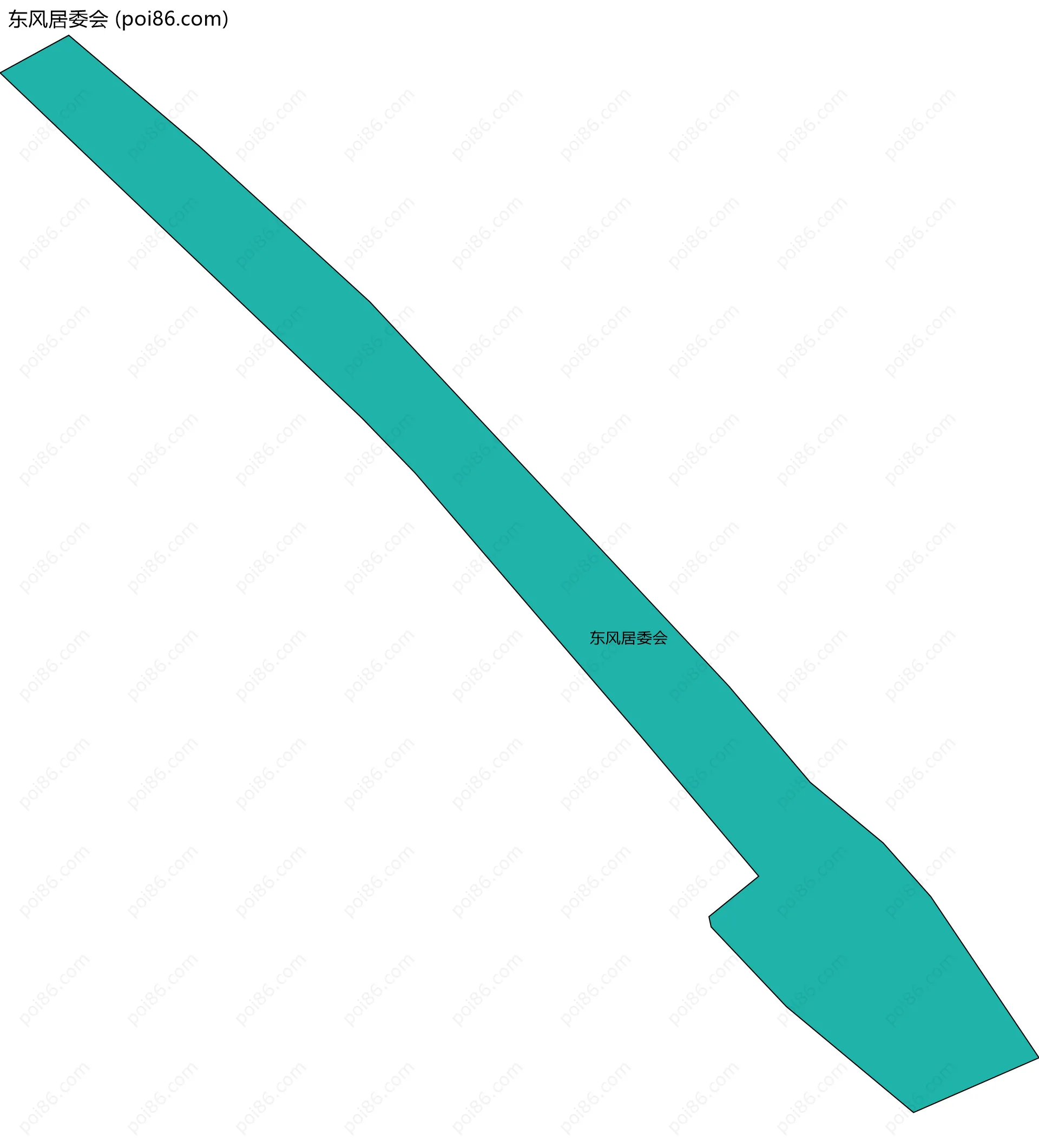 东风居委会边界地图