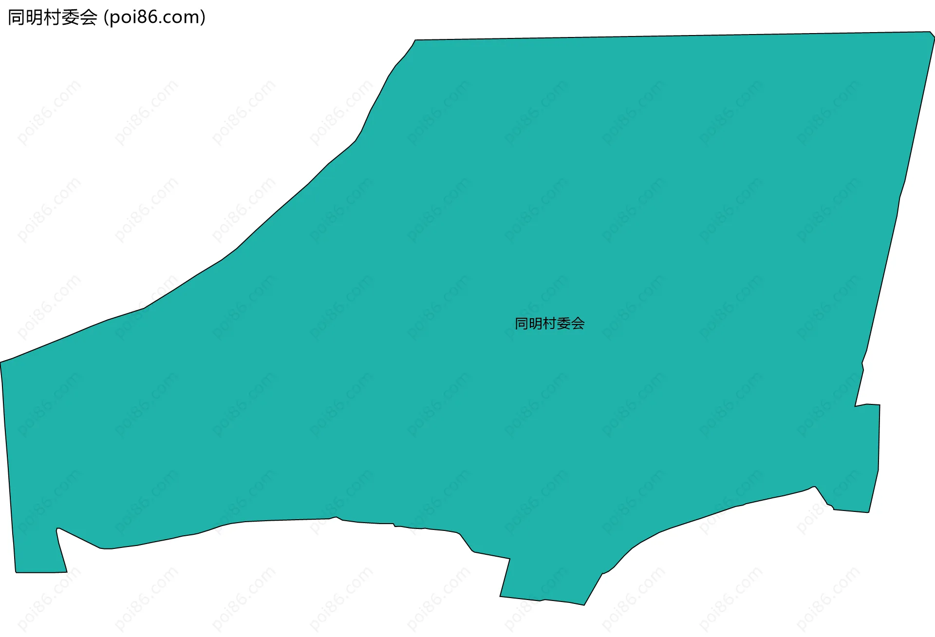 同明村委会边界地图