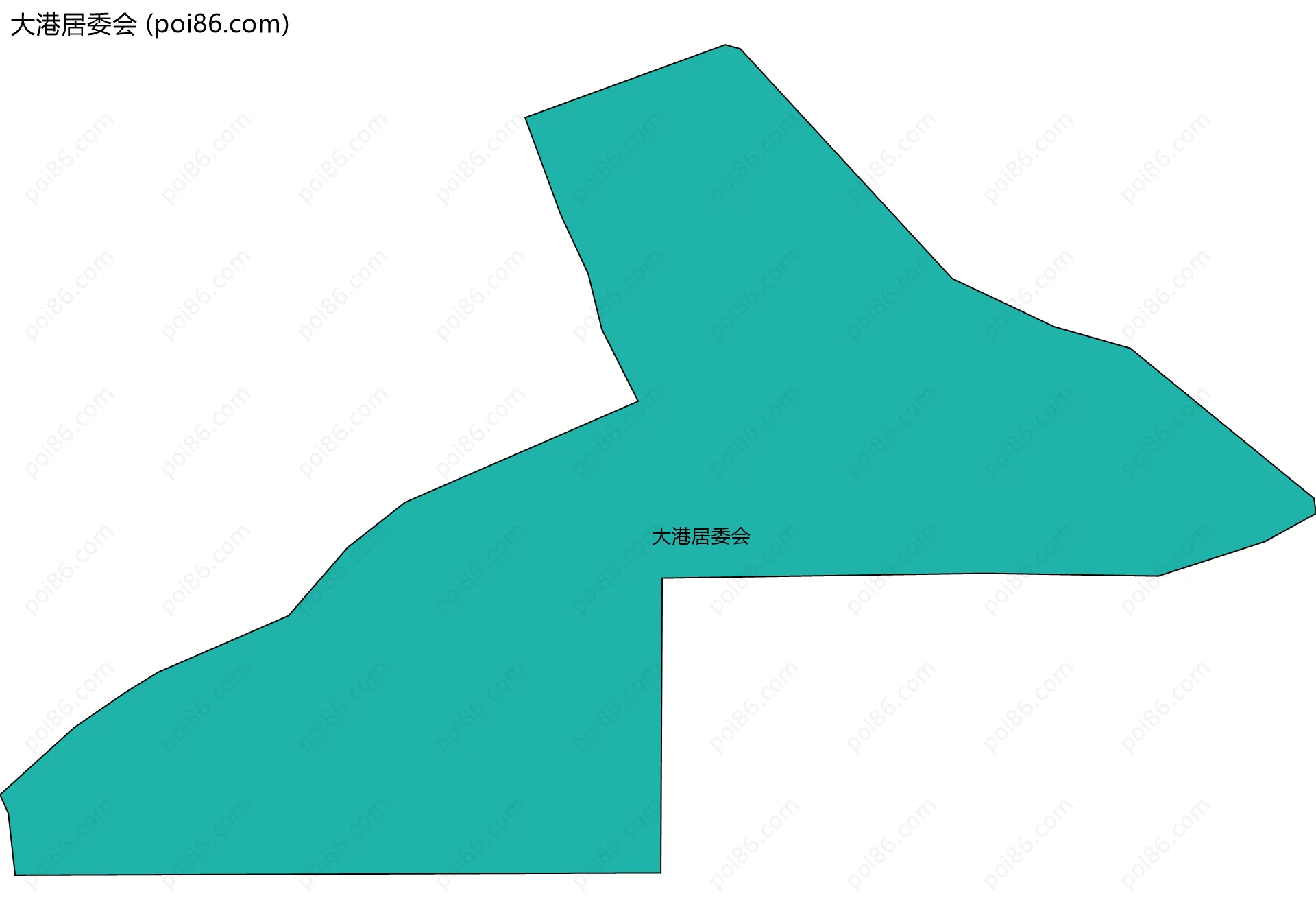 大港居委会边界地图