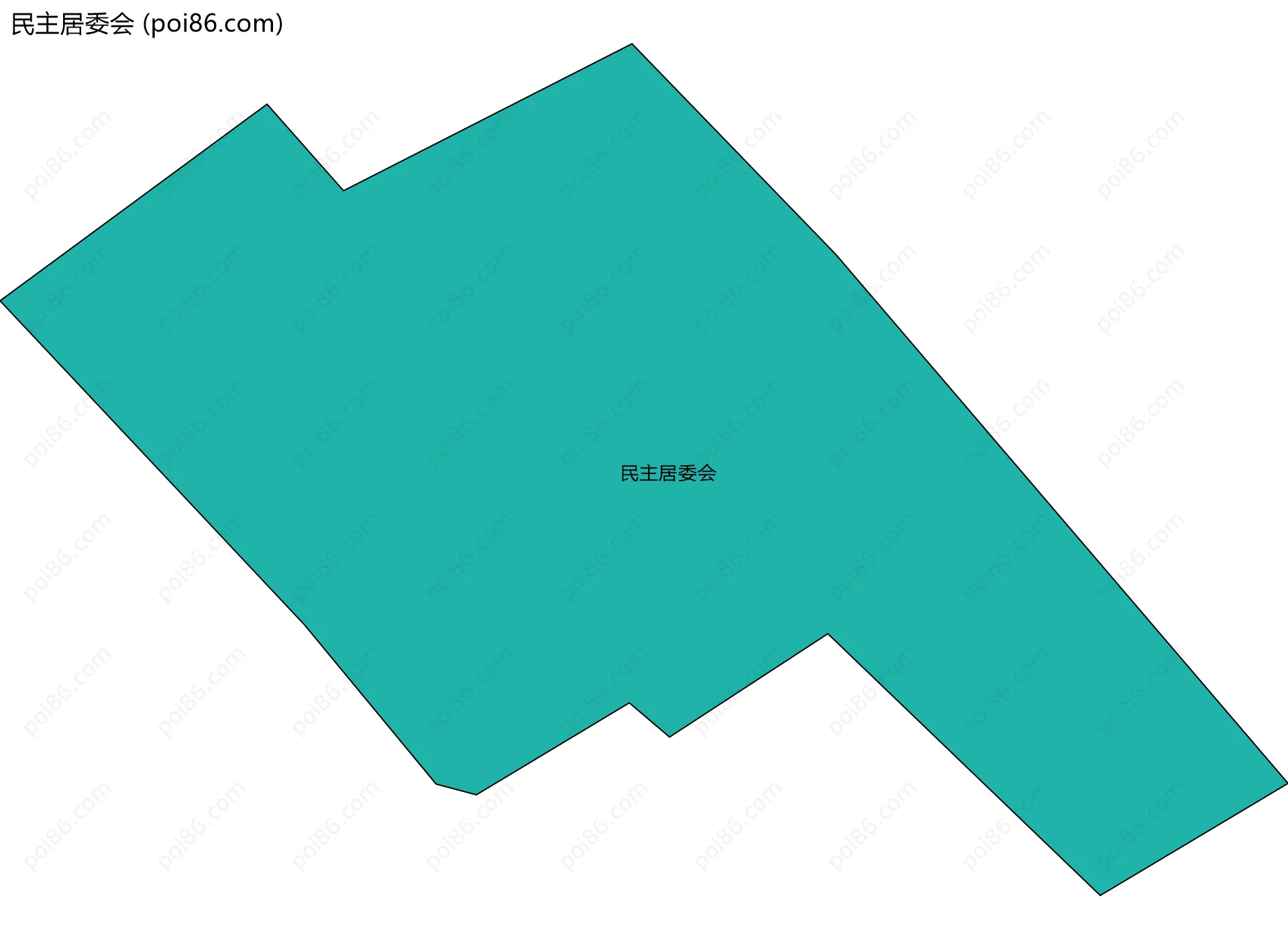 民主居委会边界地图