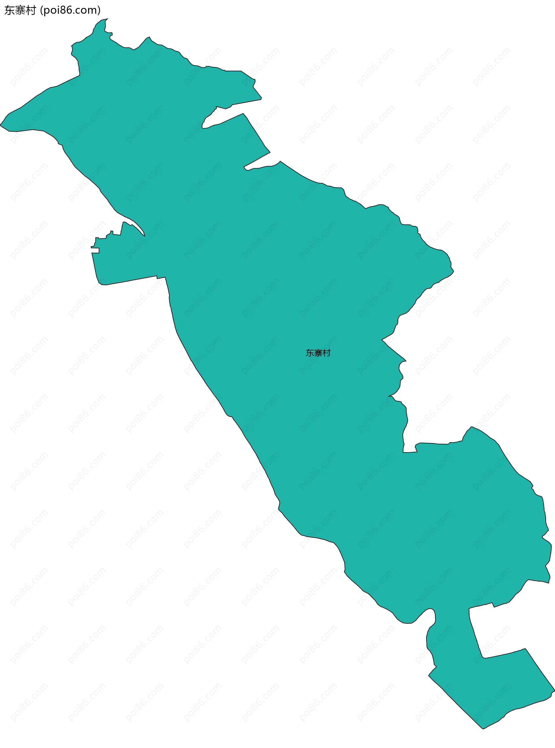 东寨村边界地图
