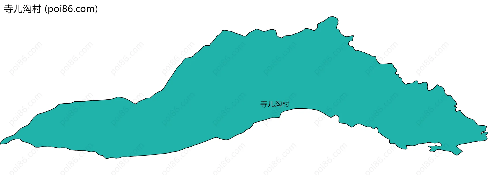 寺儿沟村边界地图