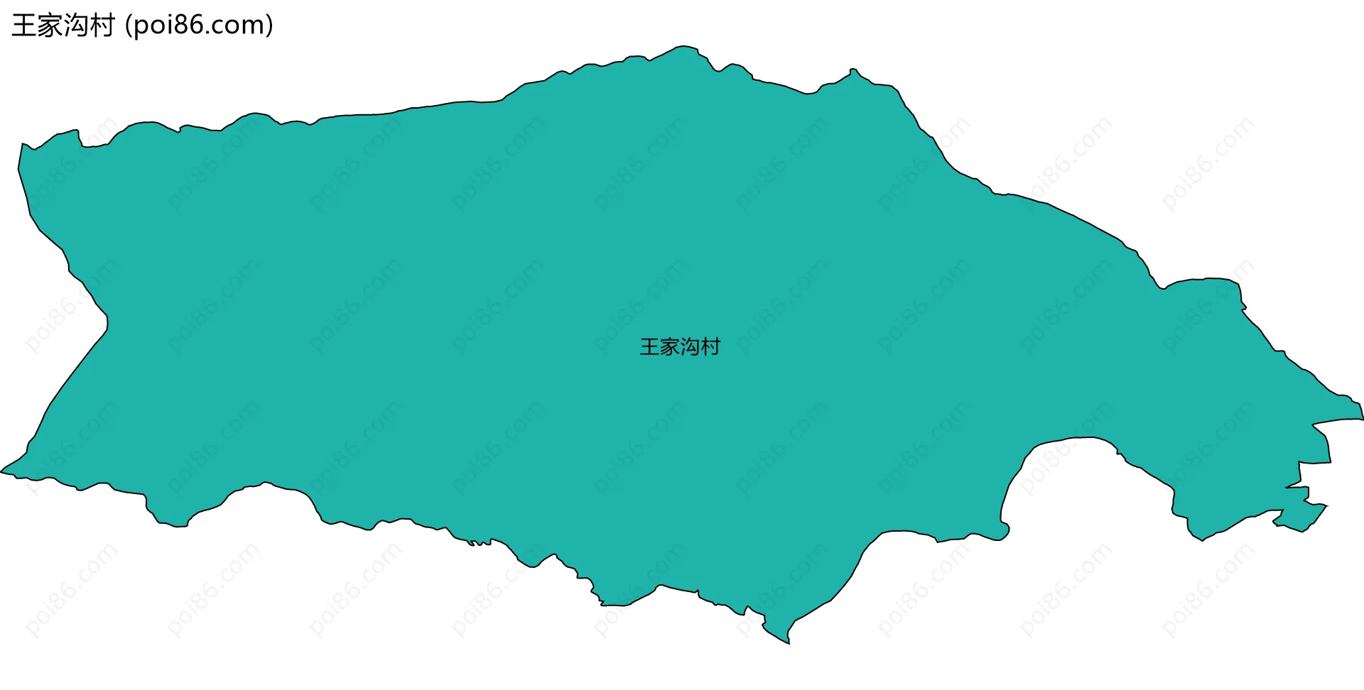 王家沟村边界地图