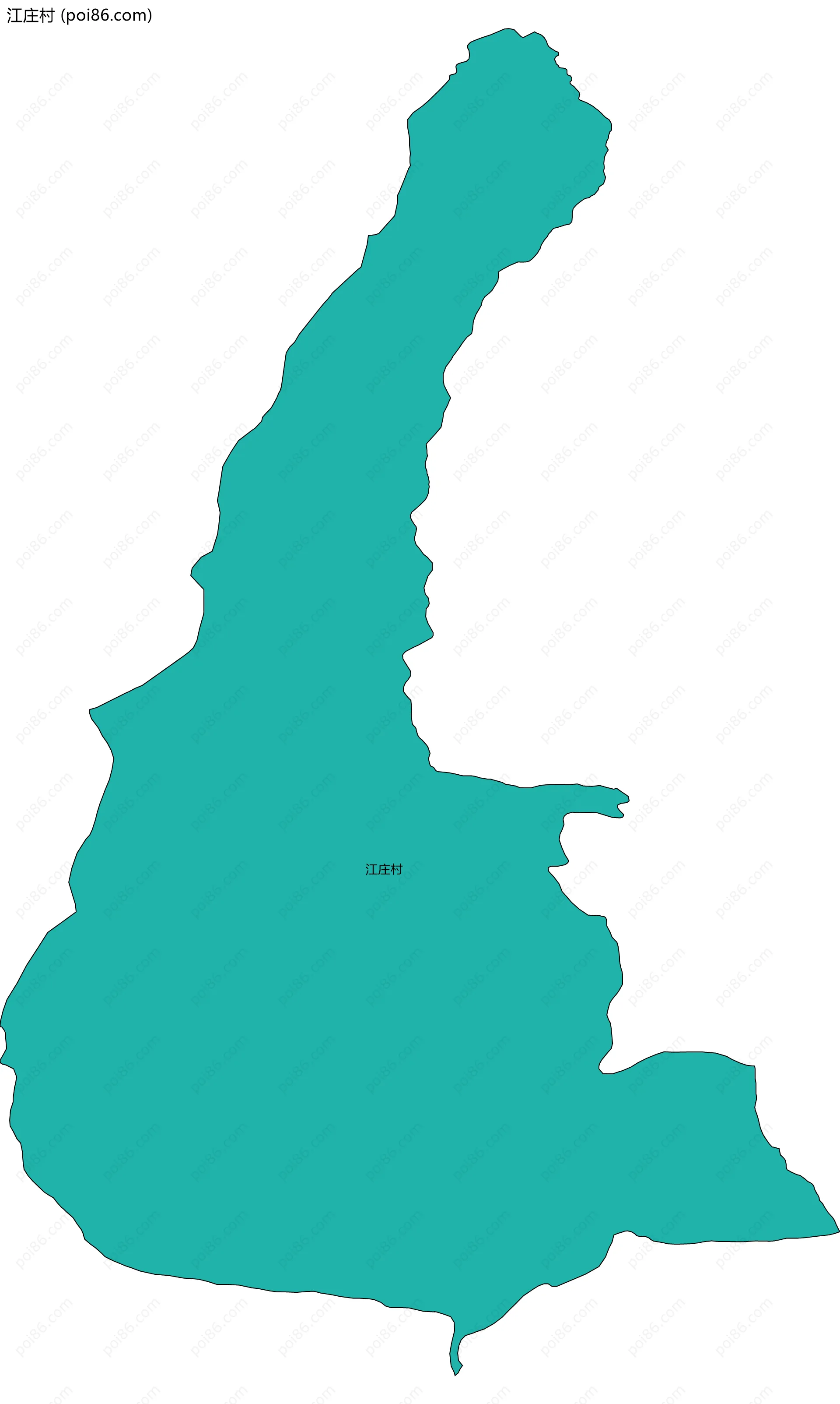 江庄村边界地图