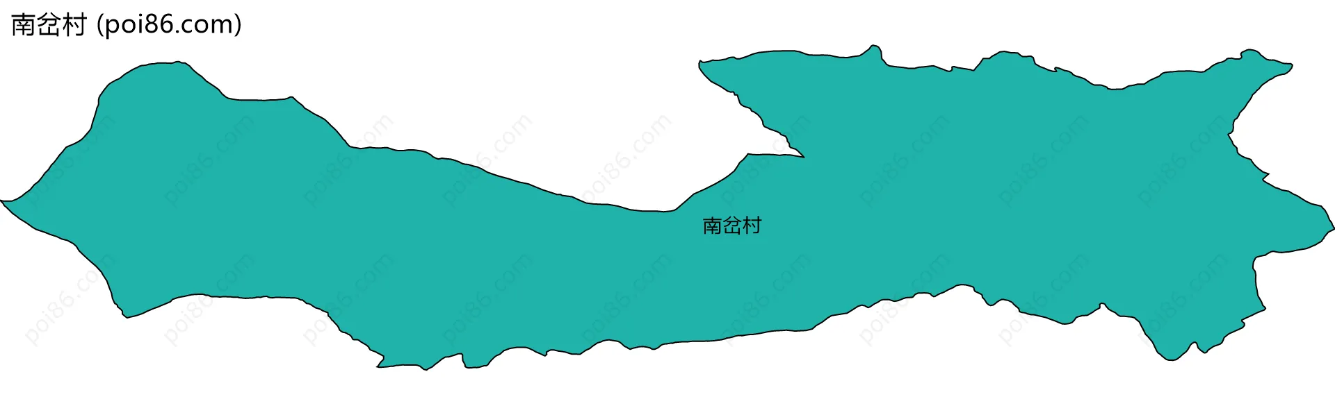 南岔村边界地图