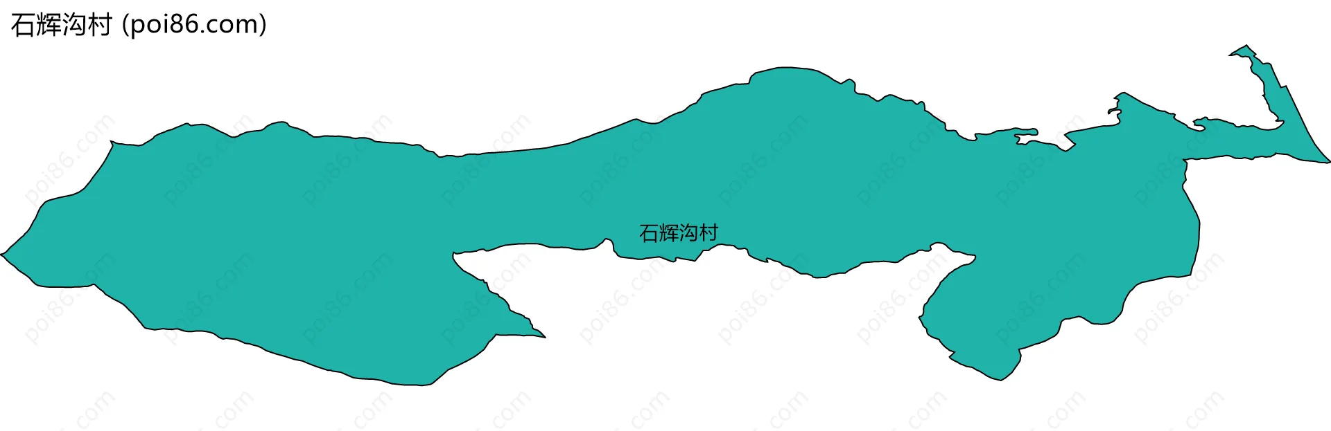 石辉沟村边界地图