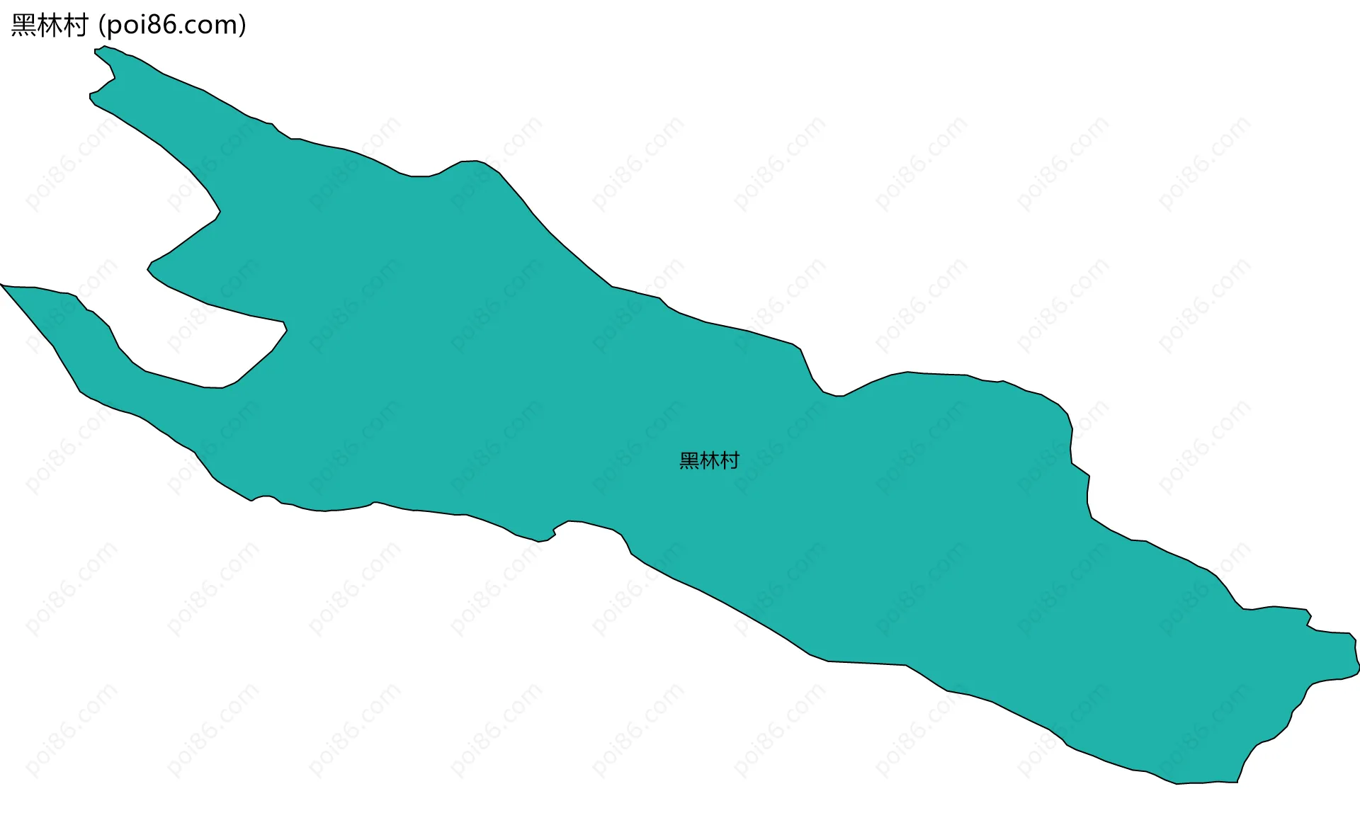 黑林村边界地图
