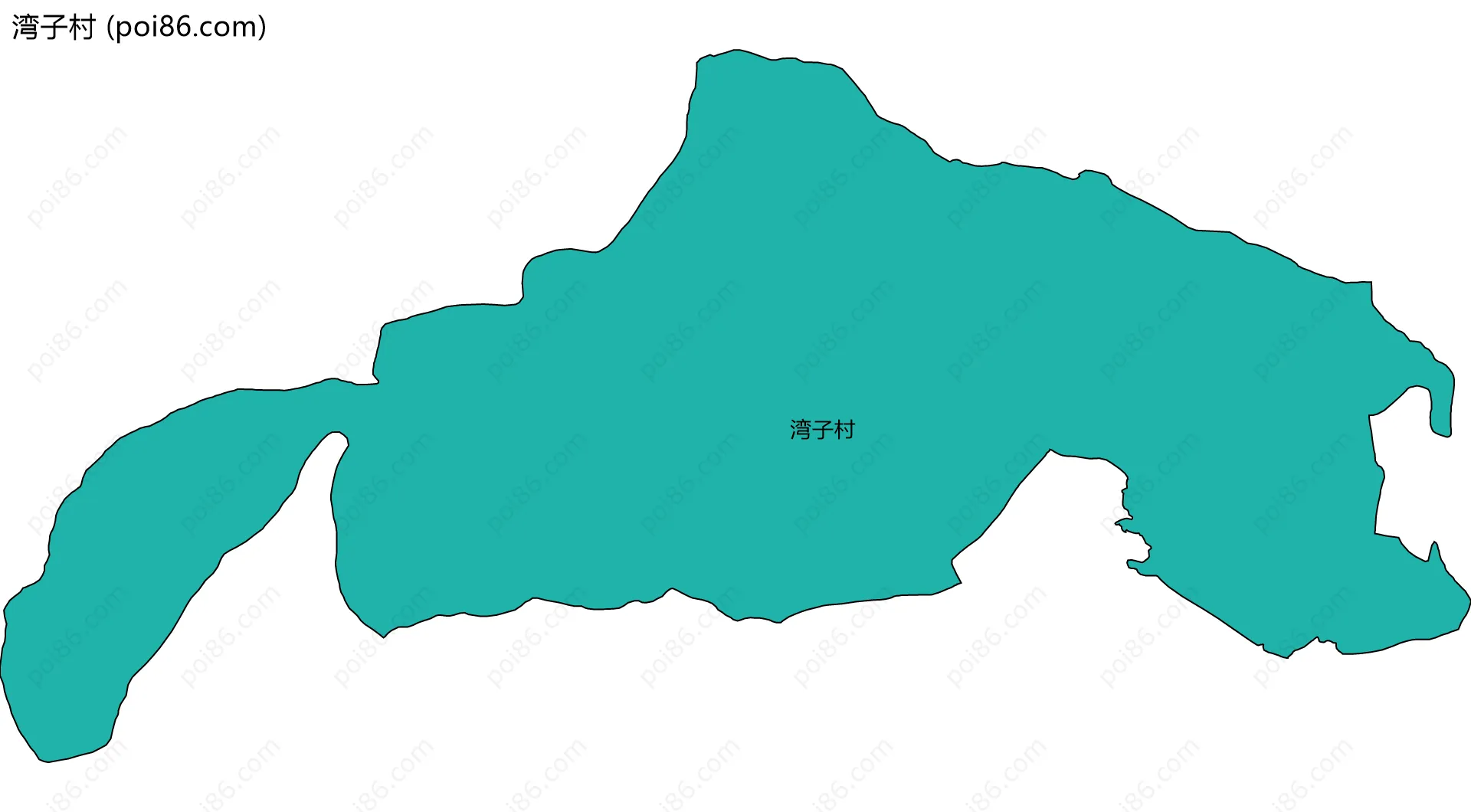 湾子村边界地图