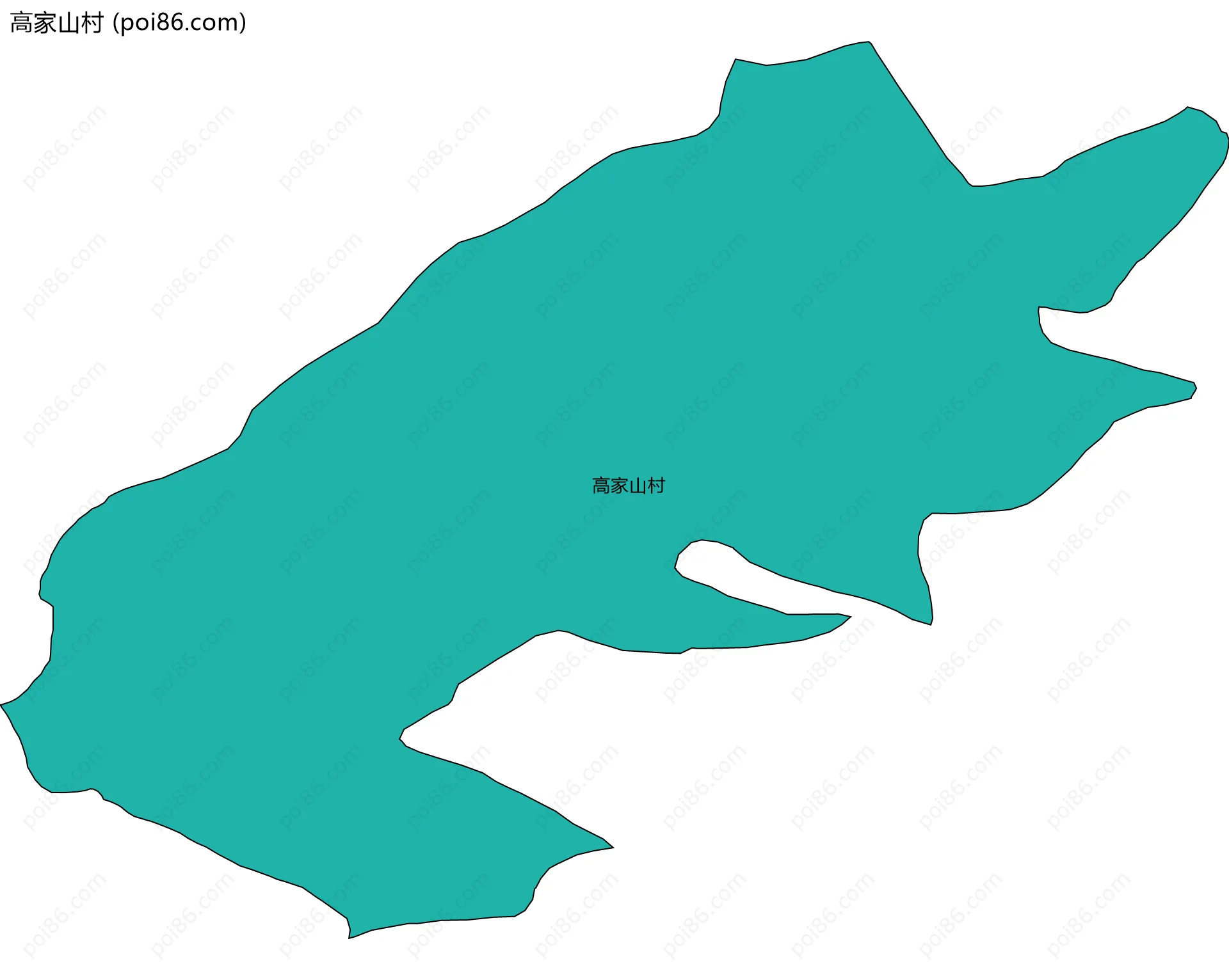 高家山村边界地图