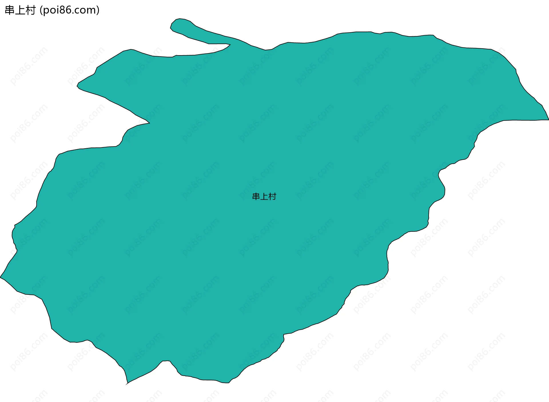 串上村边界地图