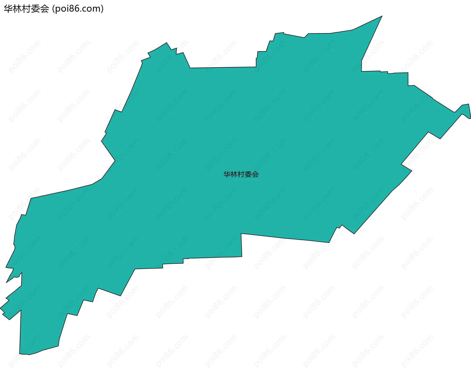 华林村委会边界地图