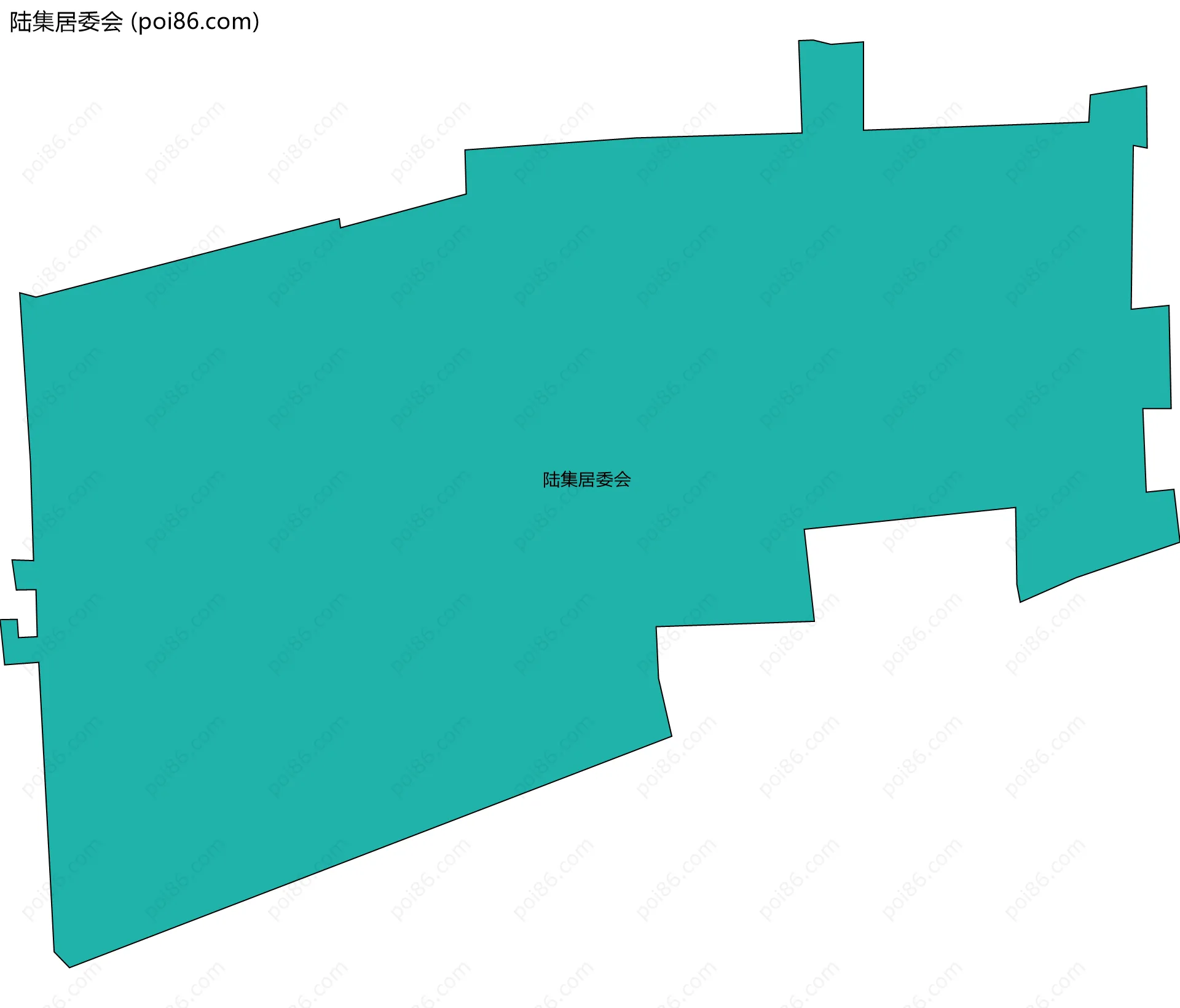 陆集居委会边界地图