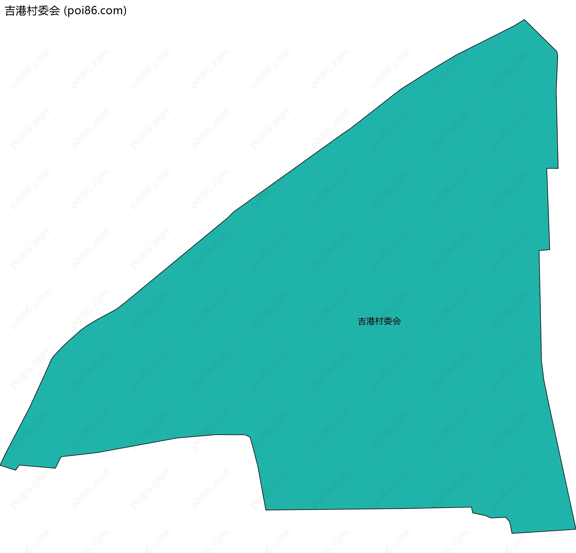 吉港村委会边界地图