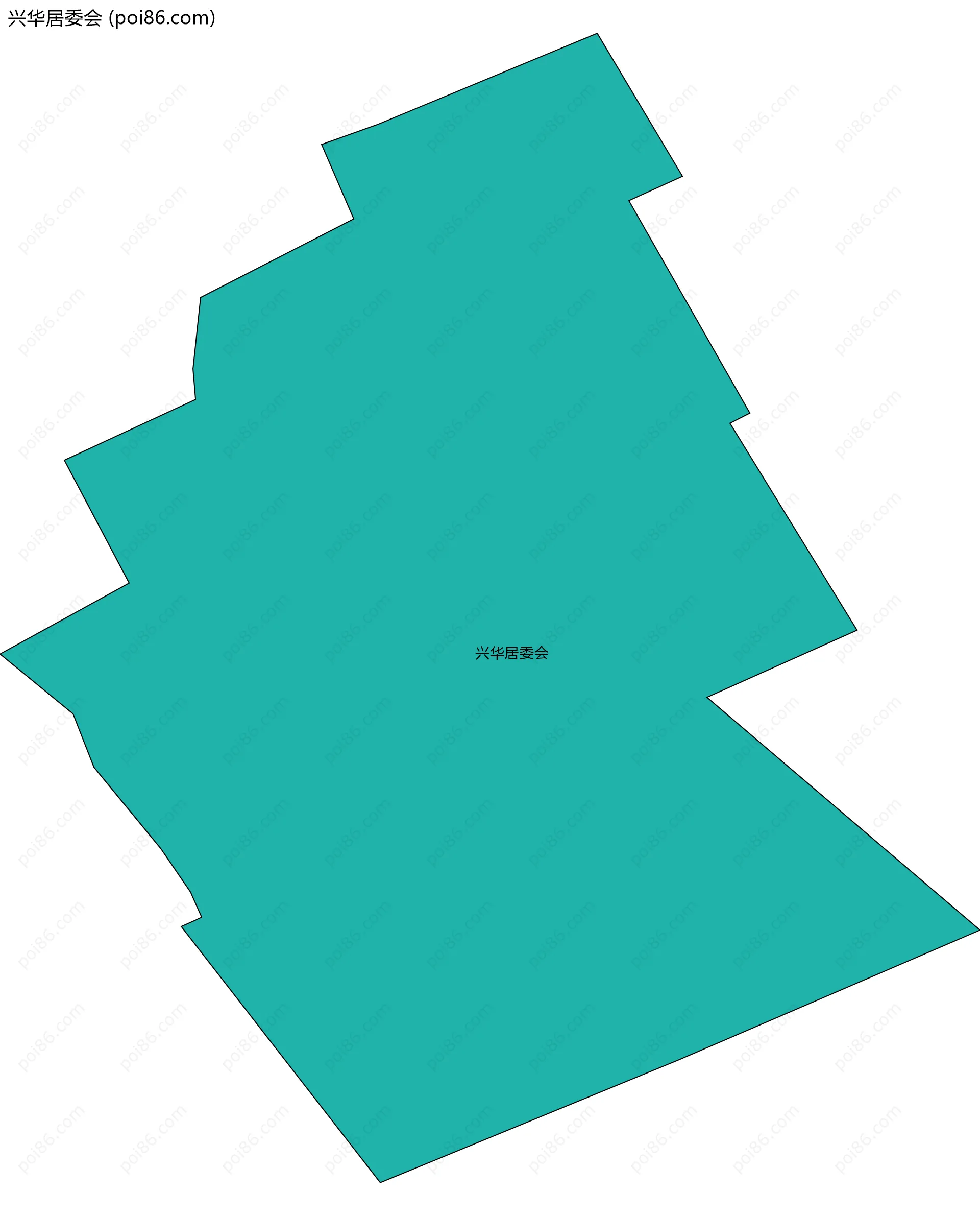 兴华居委会边界地图