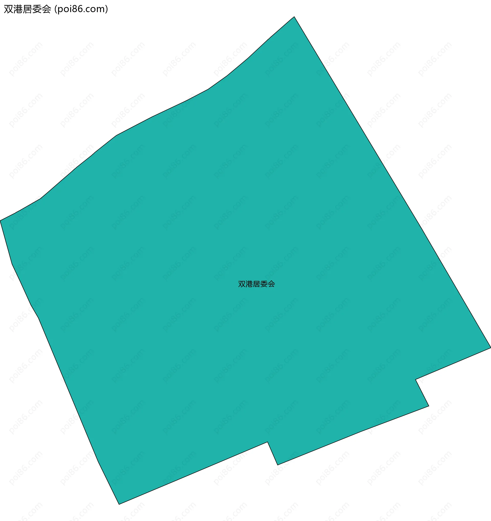 双港居委会边界地图