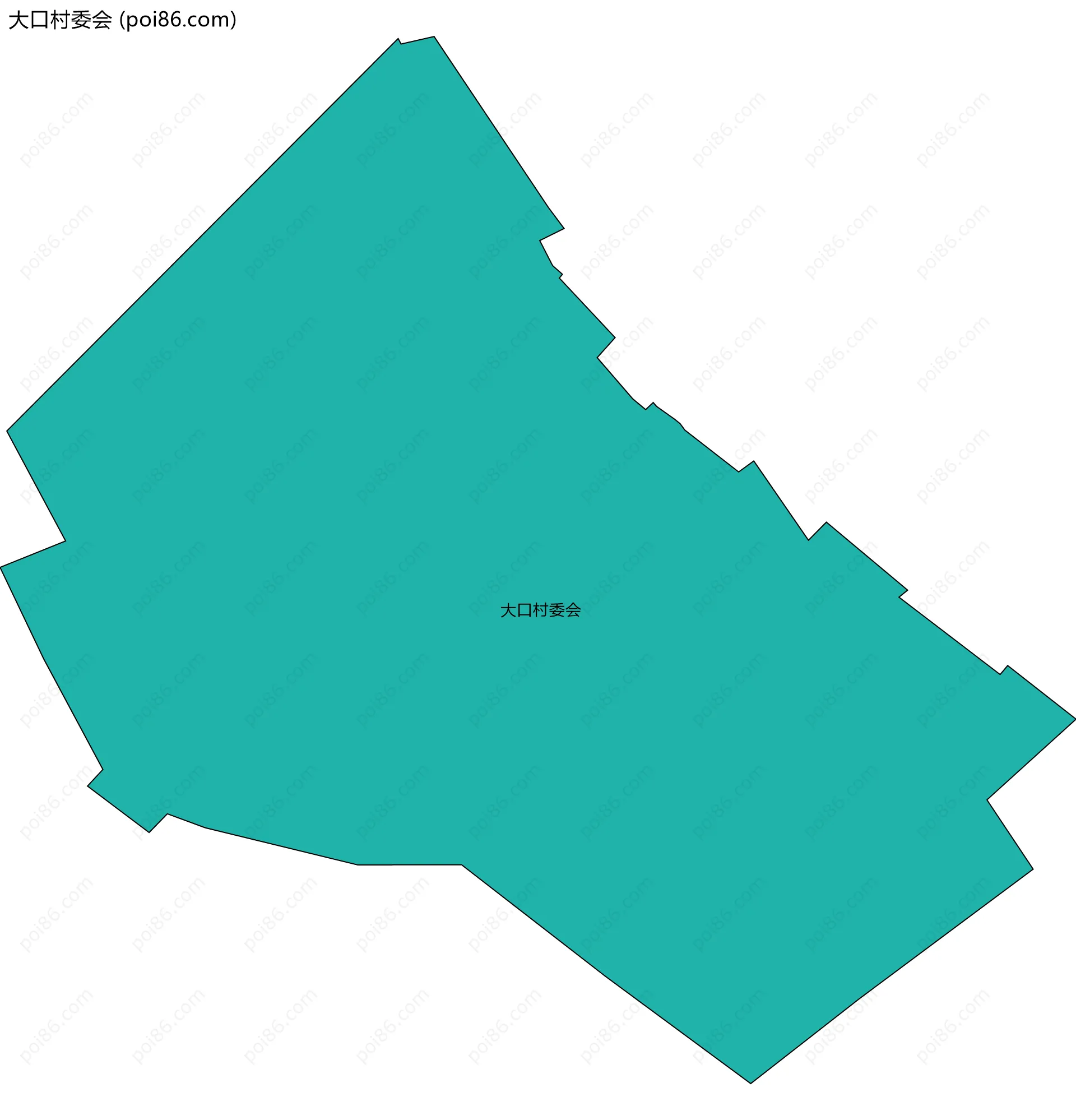 大口村委会边界地图