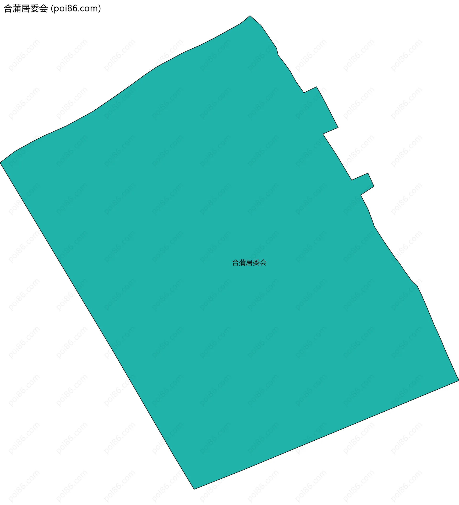 合蒲居委会边界地图