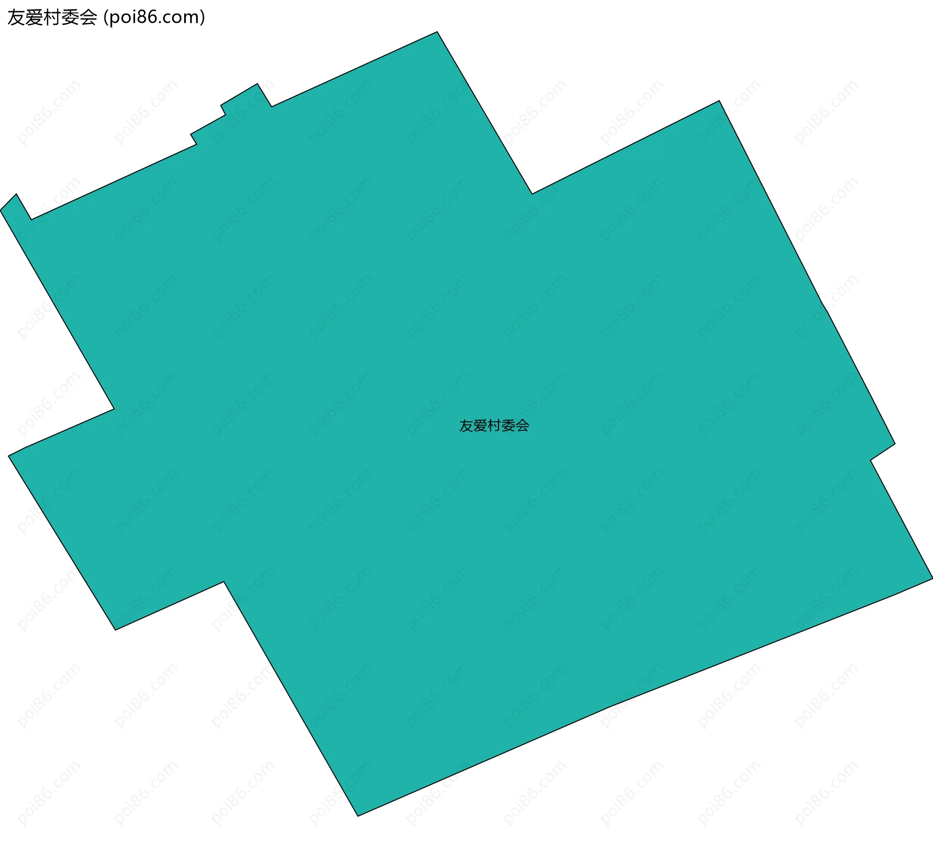 友爱村委会边界地图