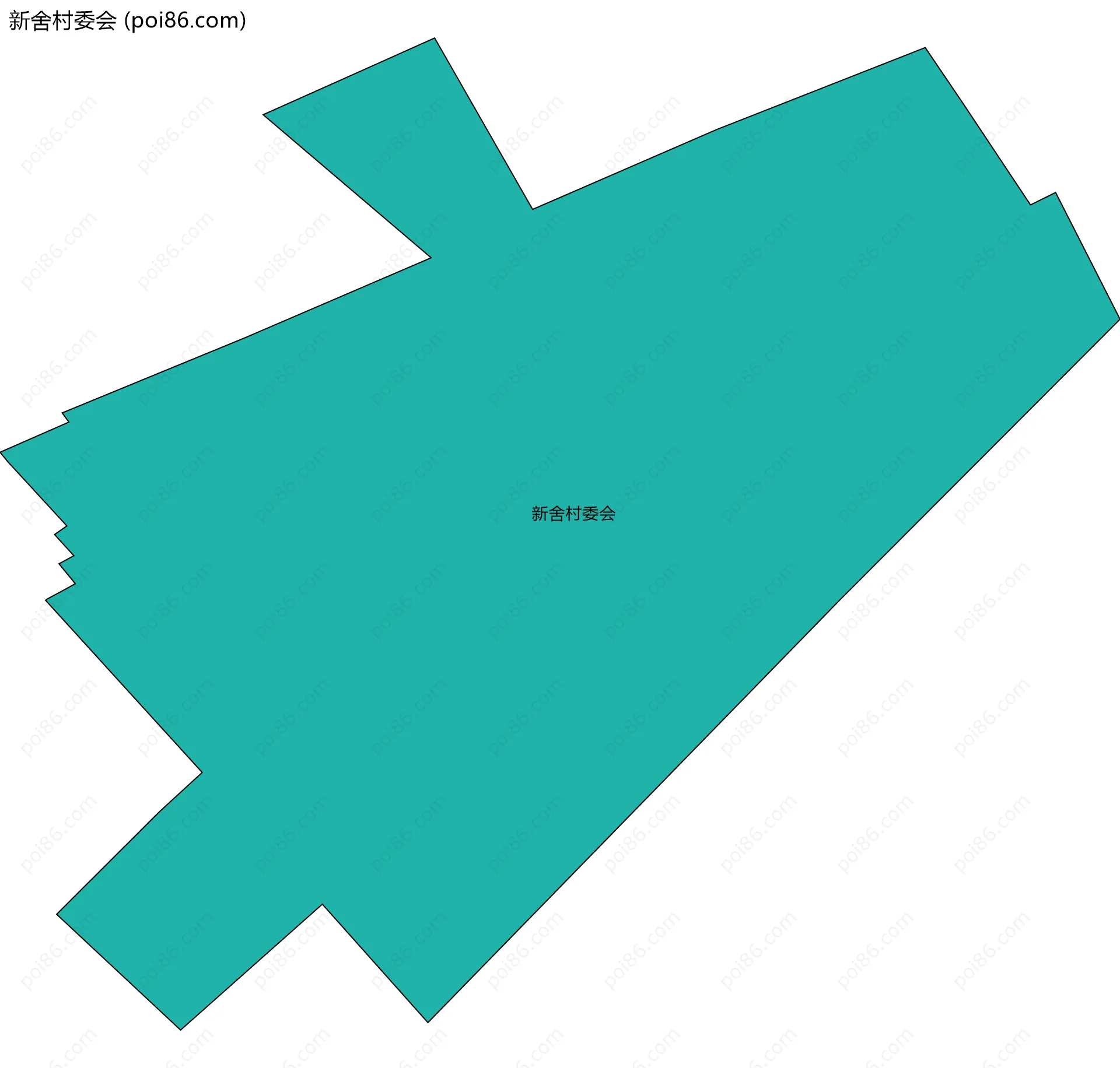 新舍村委会边界地图