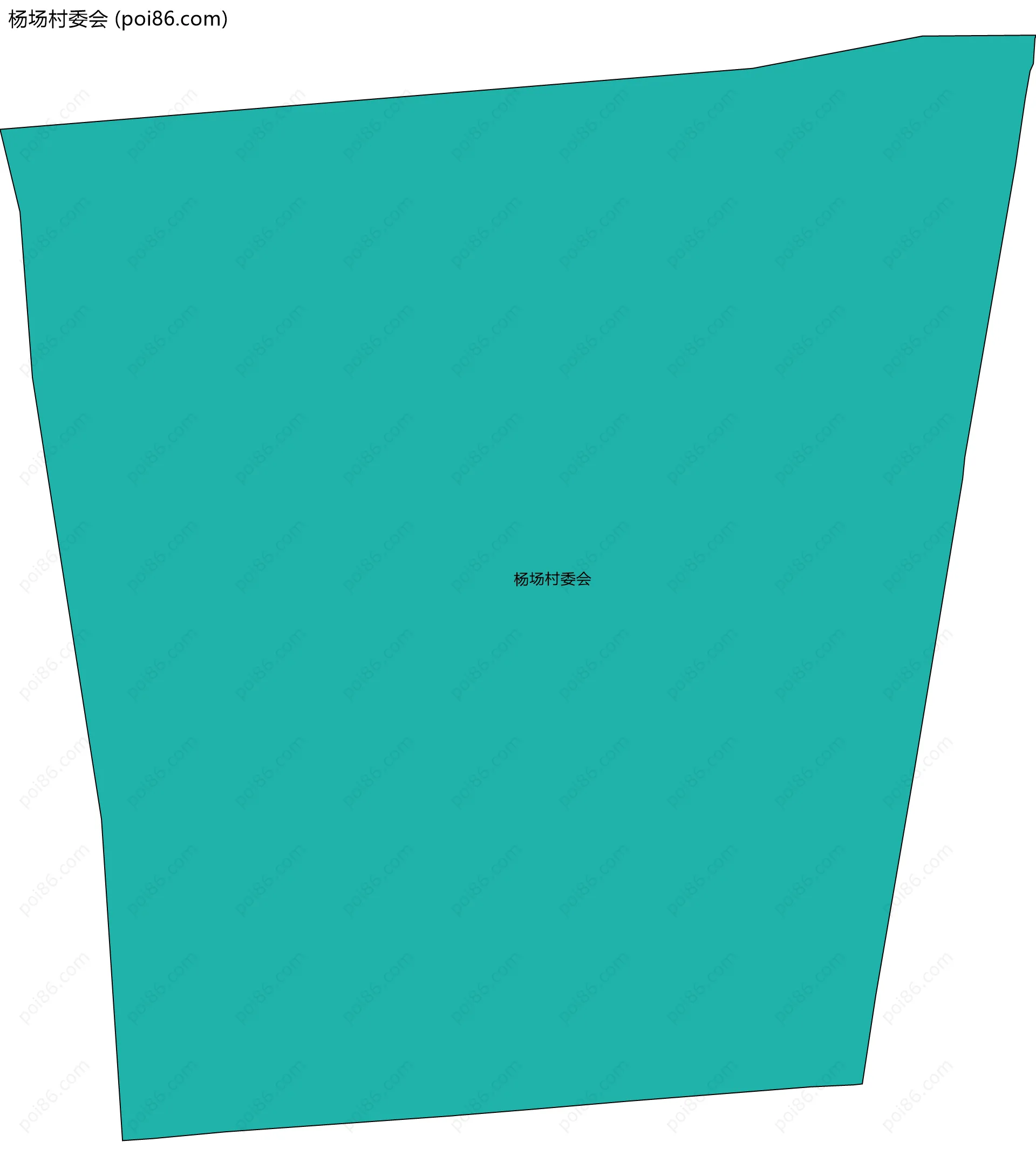 杨场村委会边界地图