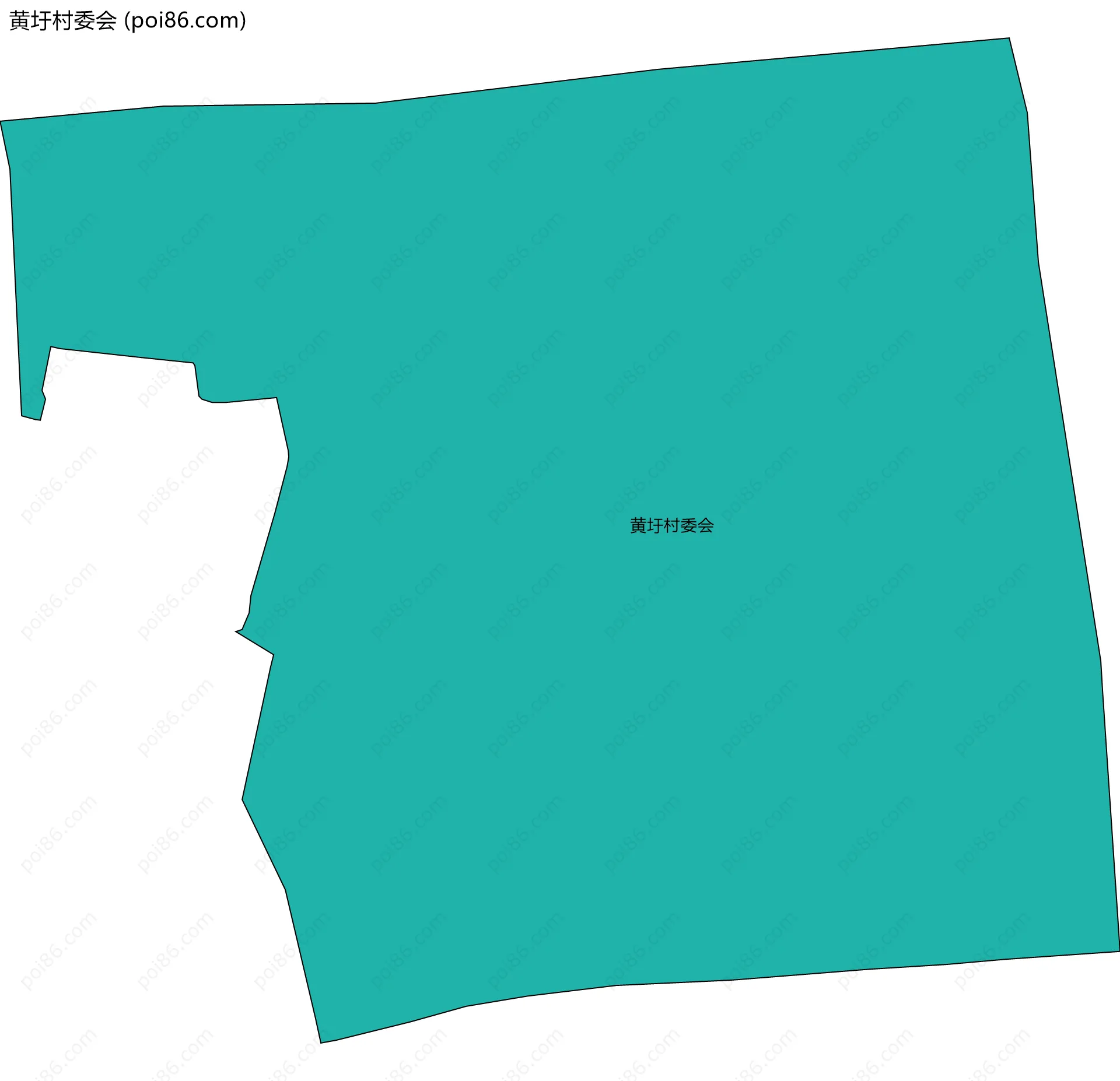 黄圩村委会边界地图
