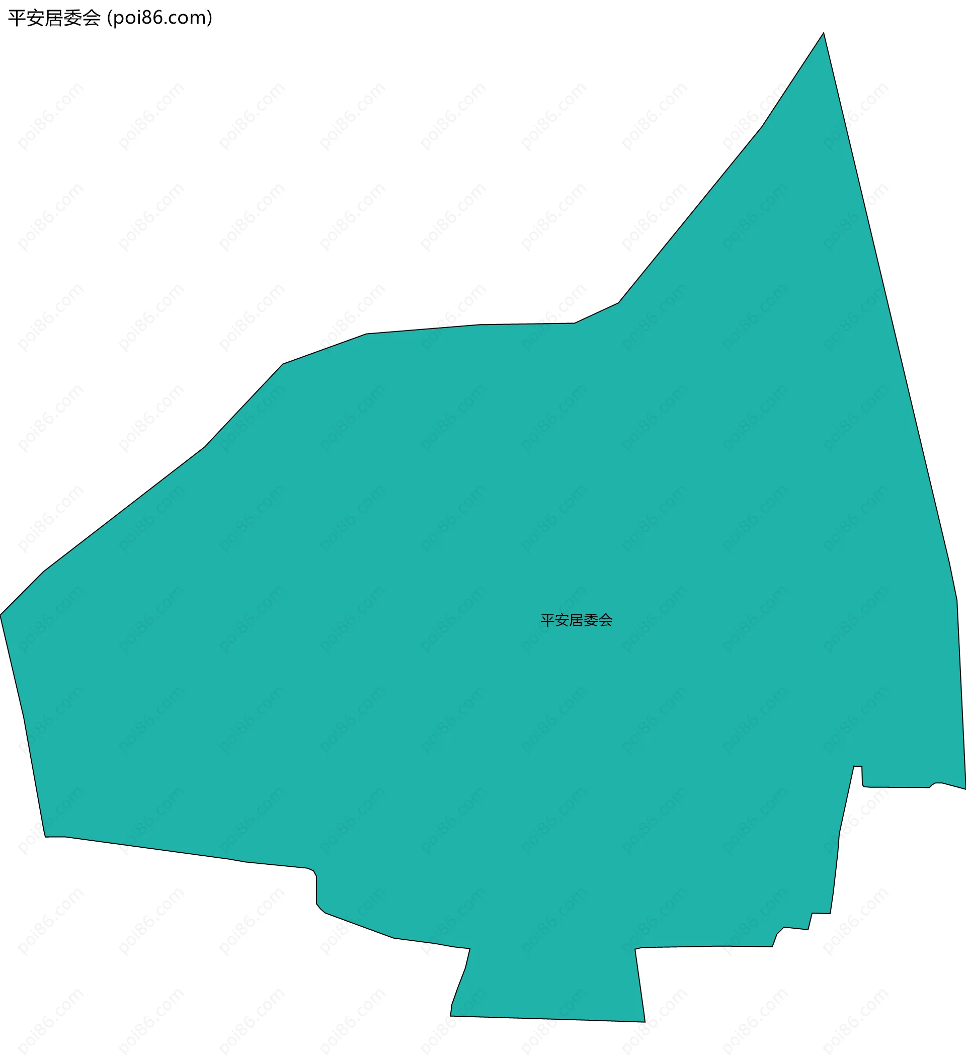 平安居委会边界地图