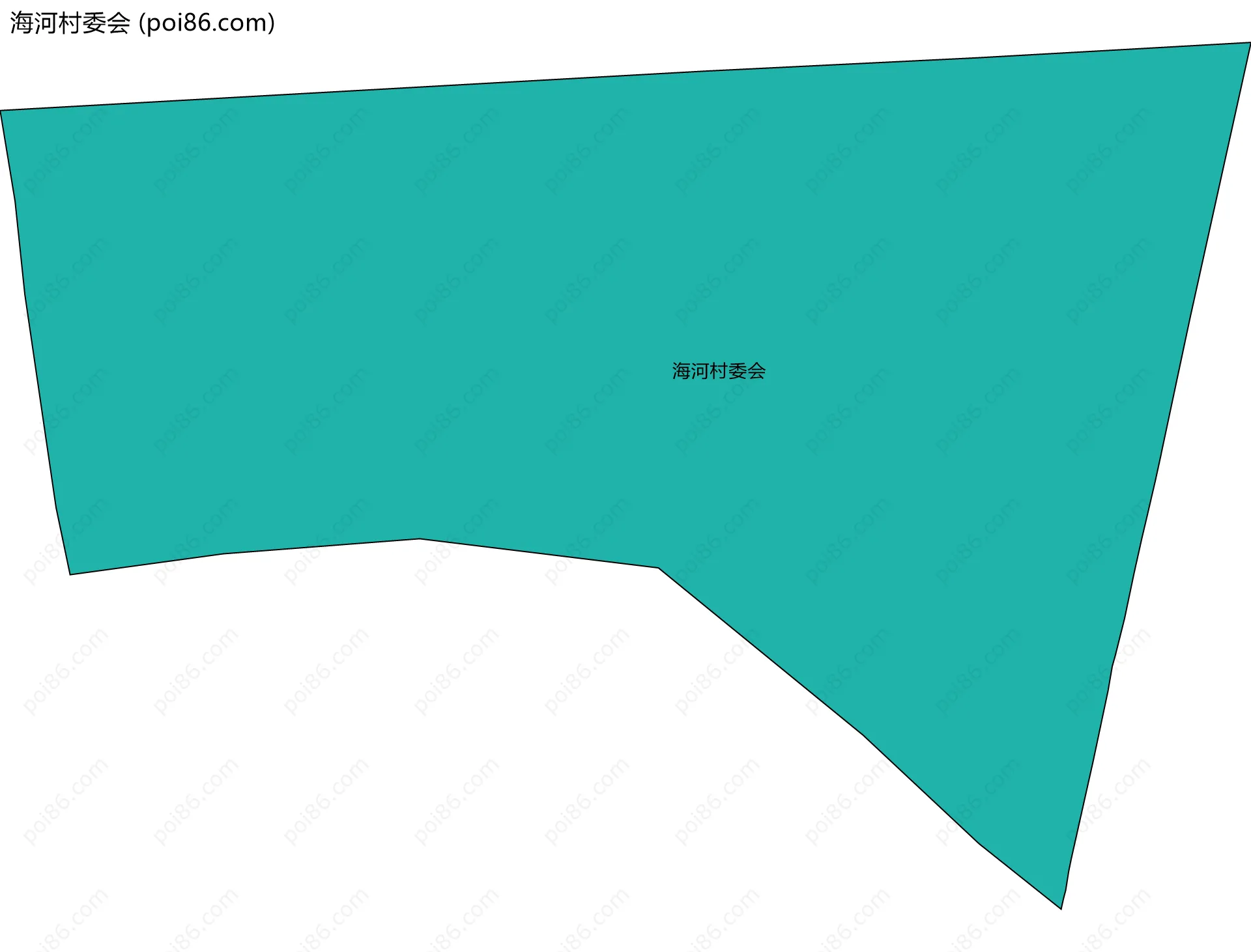 海河村委会边界地图