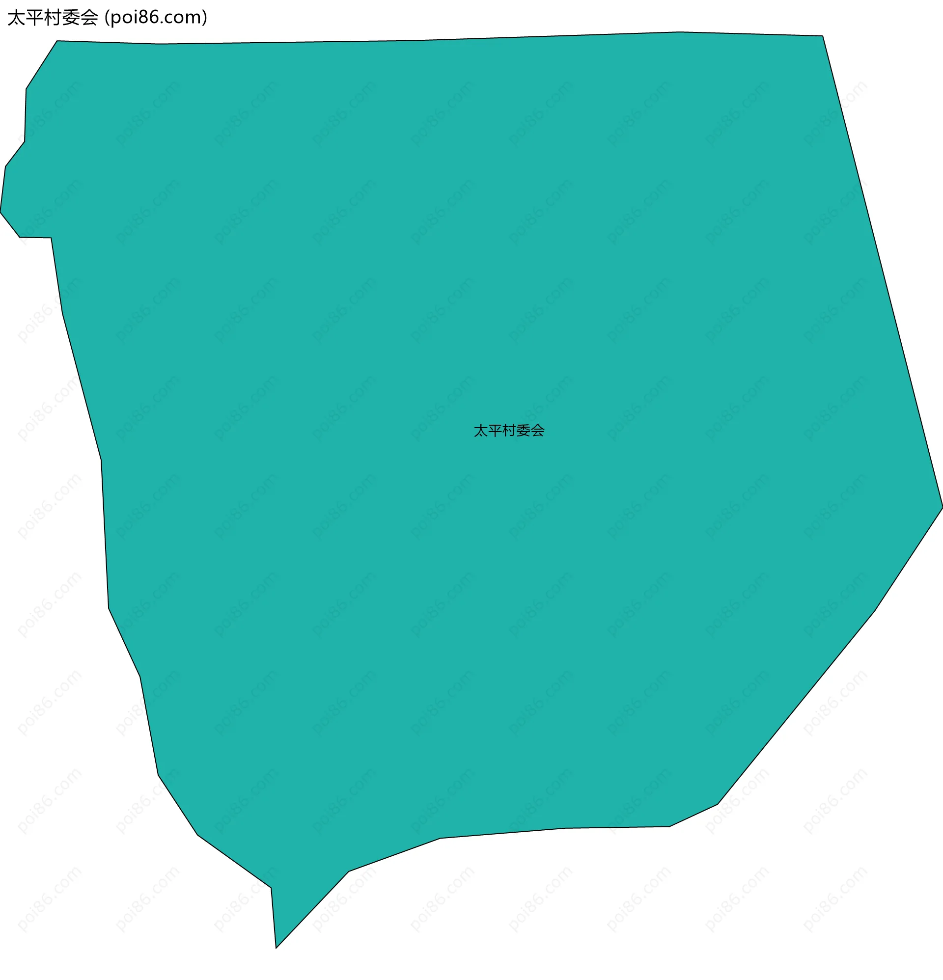 太平村委会边界地图