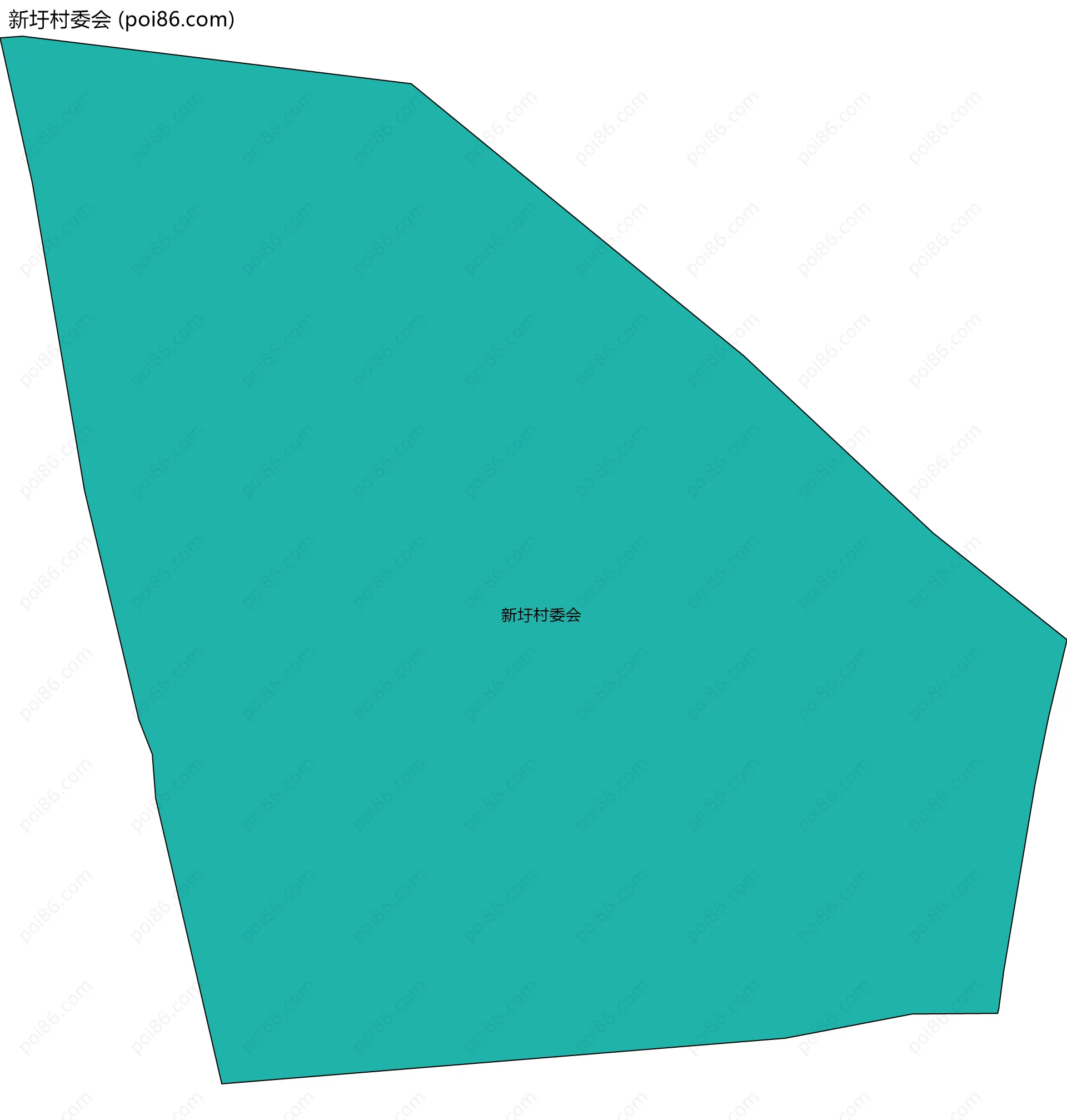 新圩村委会边界地图